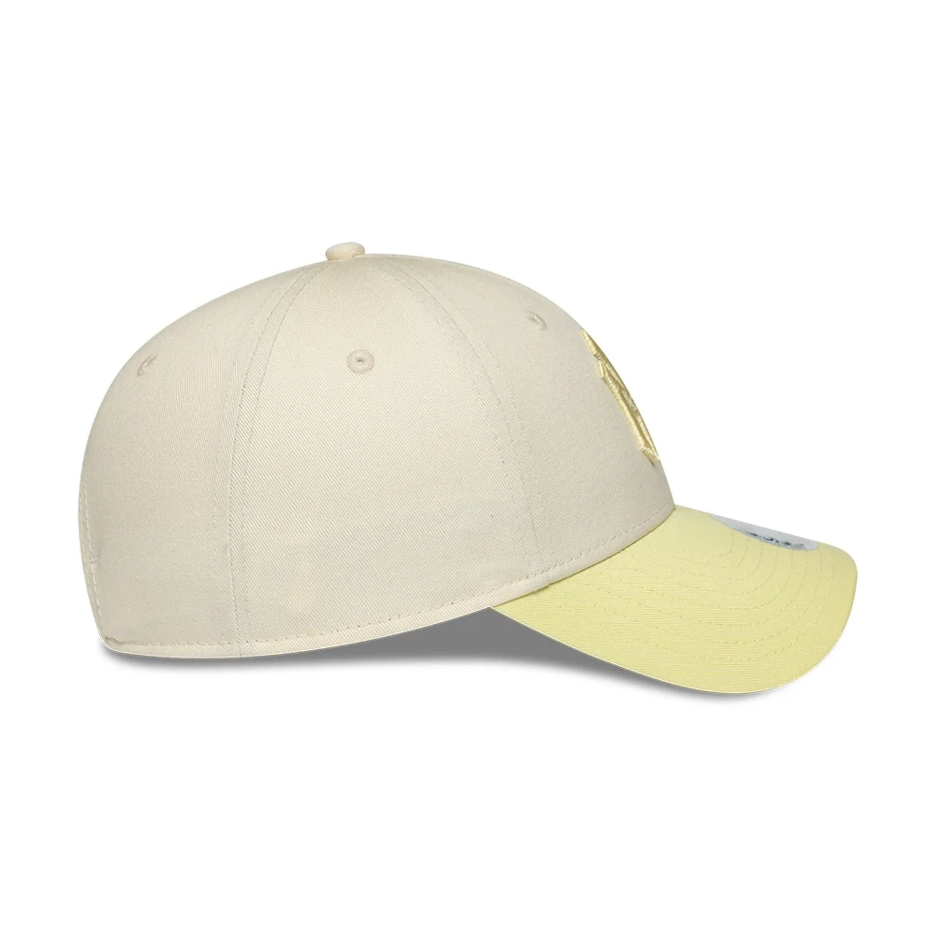 New York Yankees Womens MLB Floral Cream & Yellow 9FORTY Adjustable Cap - Image 6
