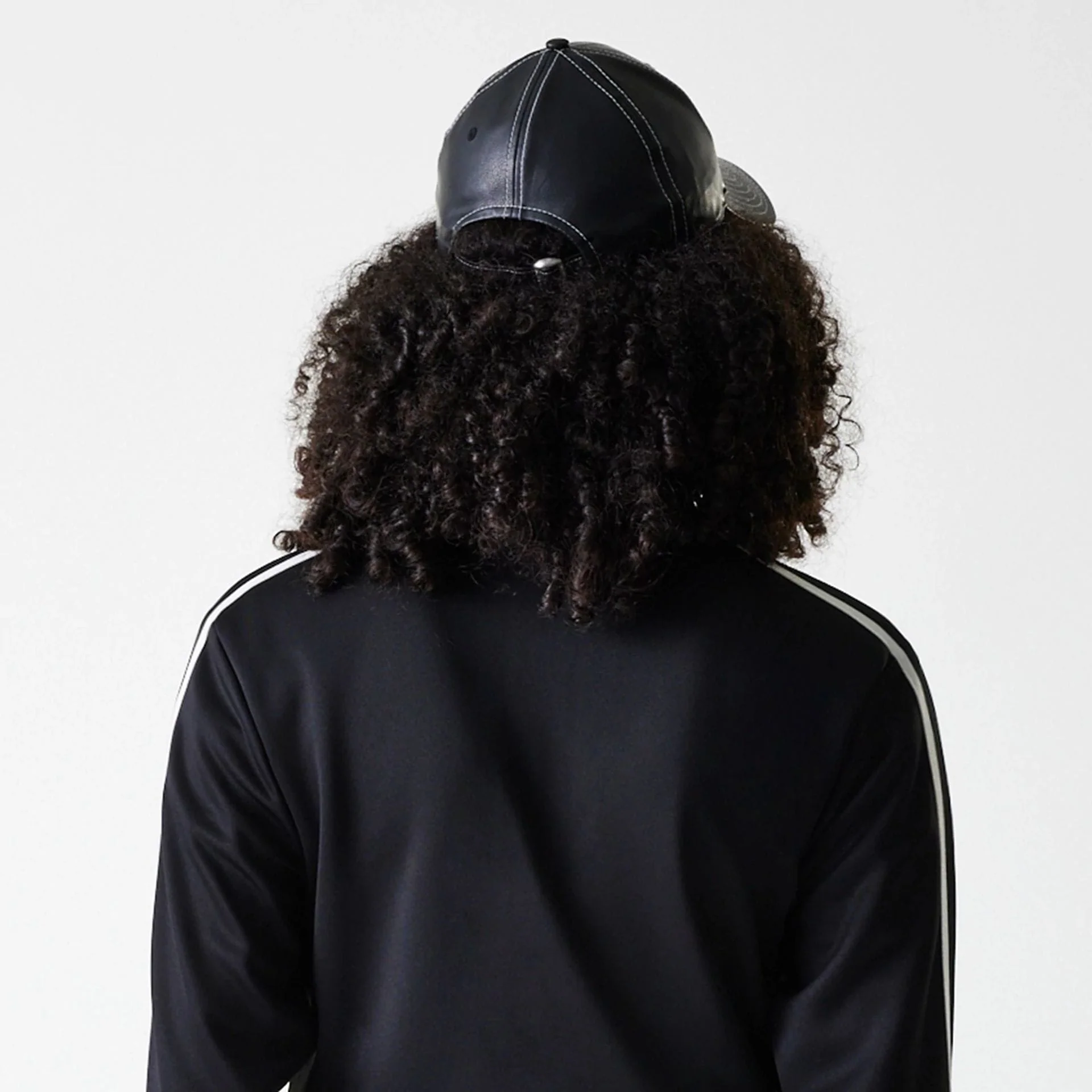 New York Yankees Womens MLB Midi Logo Black Track Jacket - Image 6