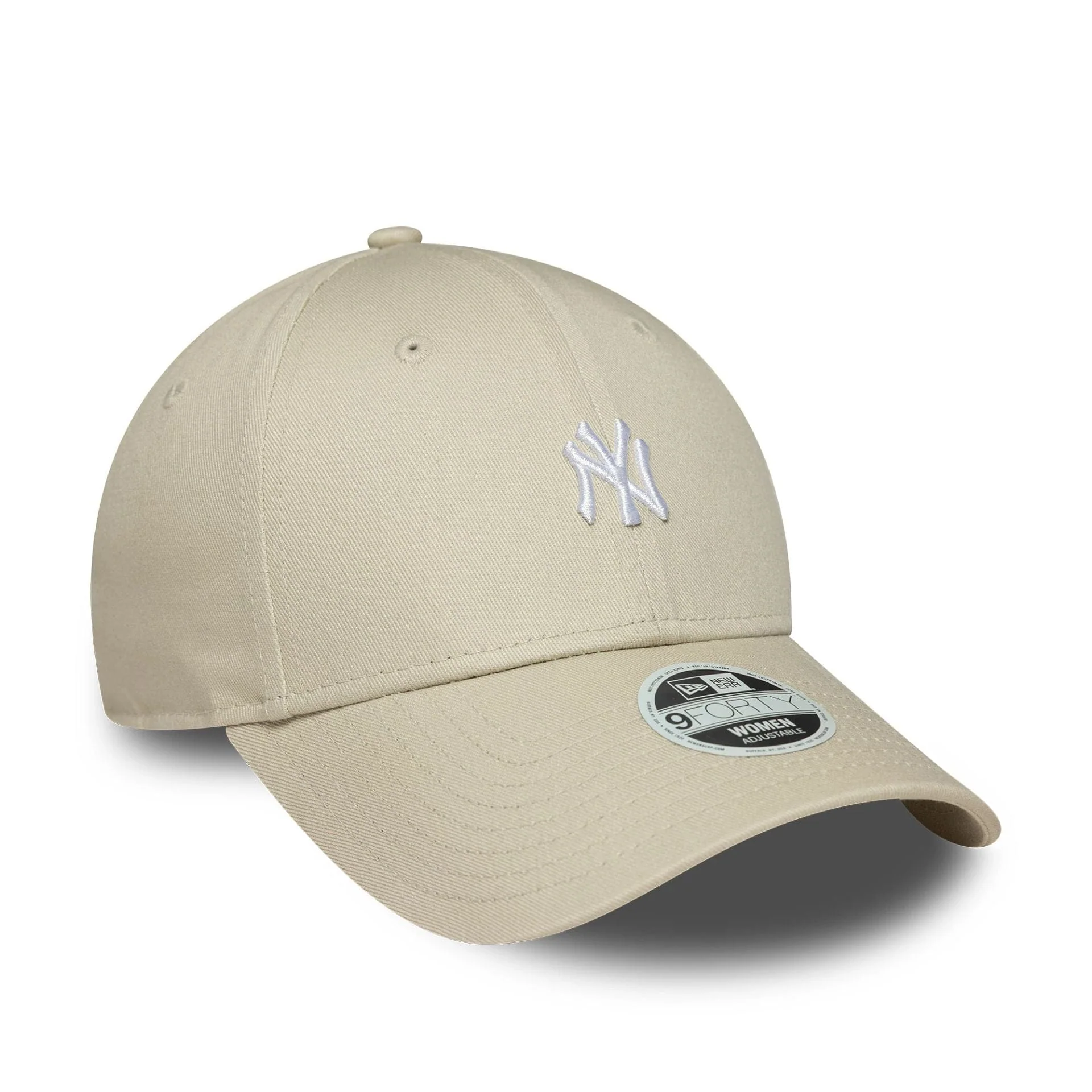New York Yankees Womens MLB Mini Logo Cream 9FORTY Adjustable Cap - Image 3