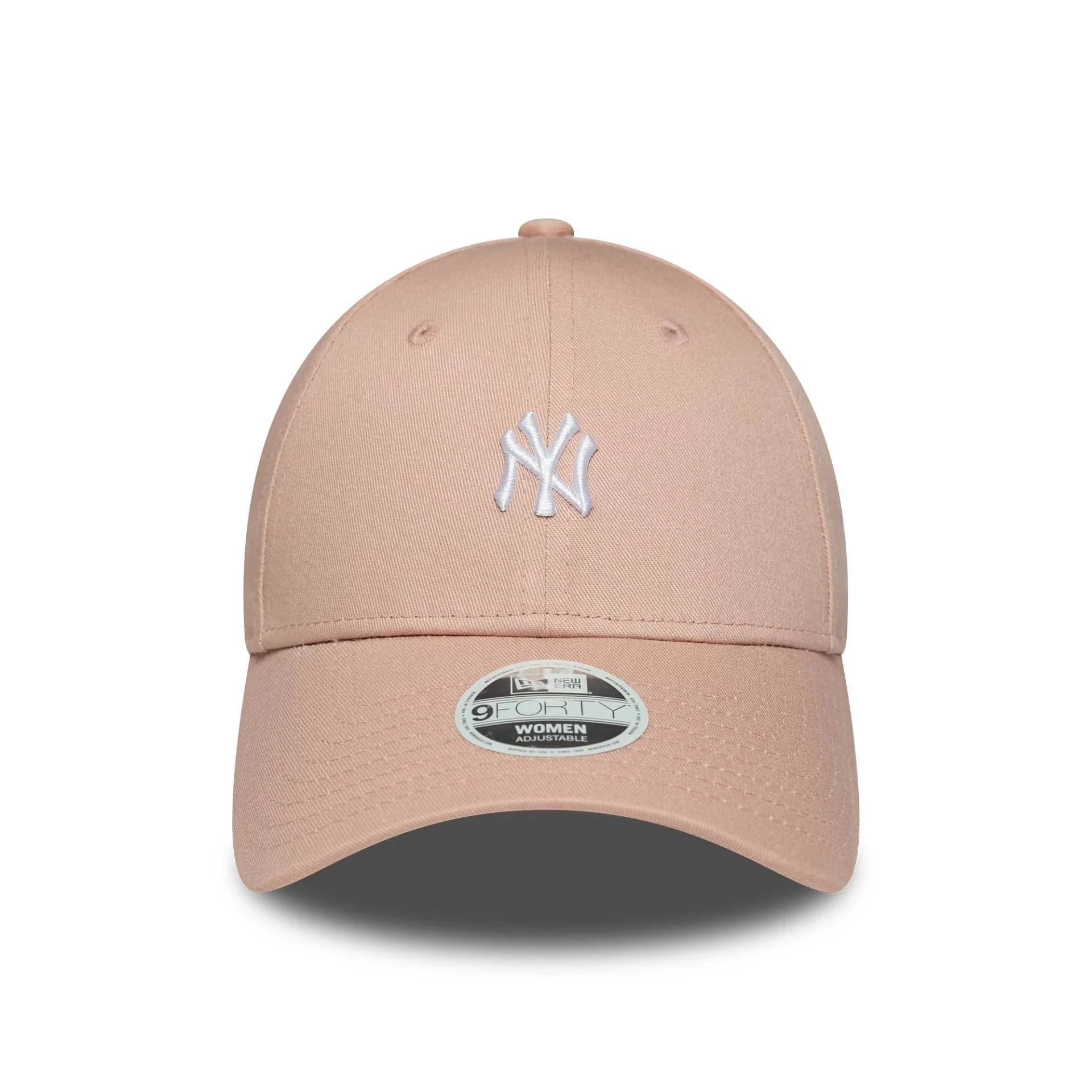 New York Yankees Womens MLB Mini Logo Pastel Pink 9FORTY Adjustable Cap - Image 2
