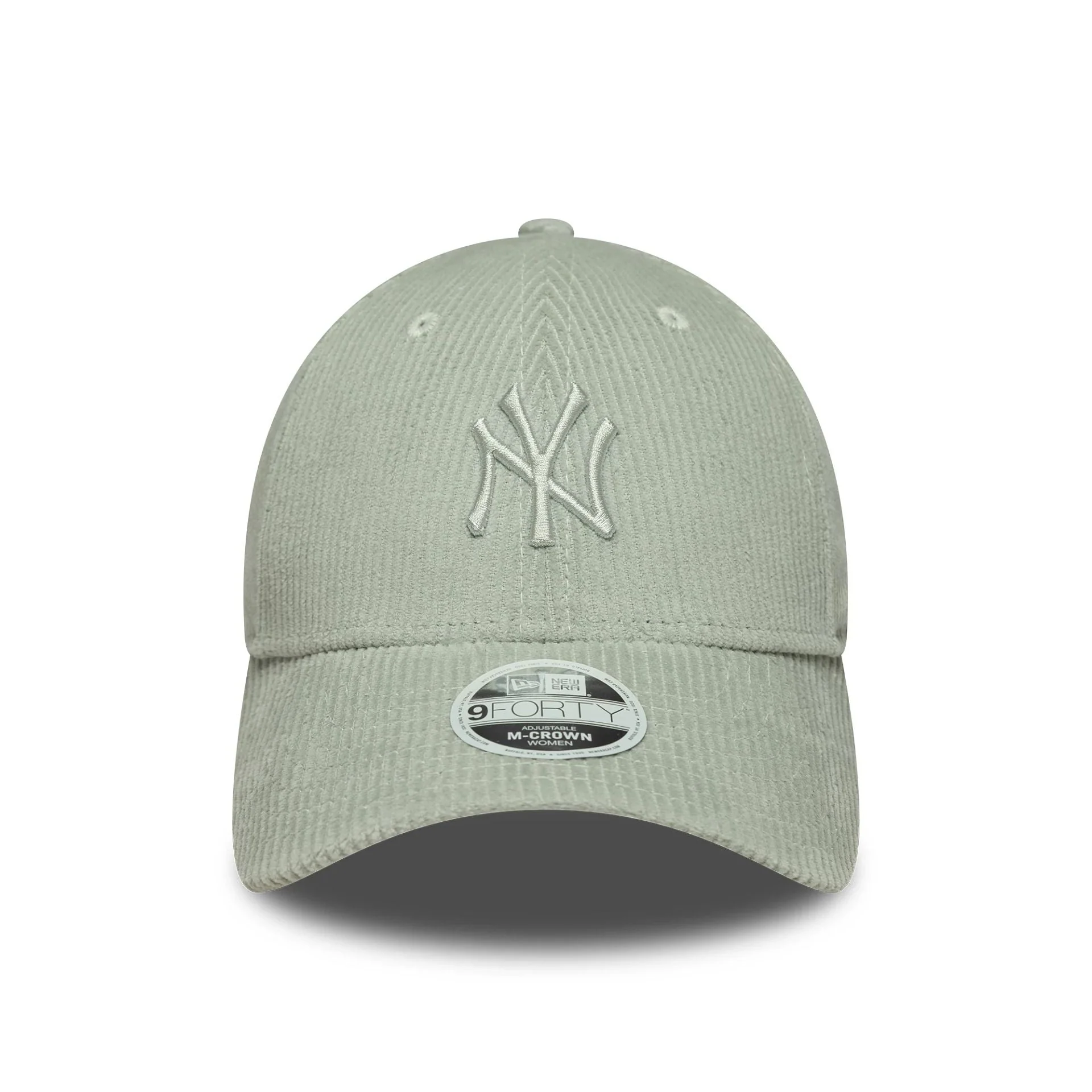 New York Yankees Womens MLB Pastel Cord Green 9FORTY M-Crown Cap - Image 2