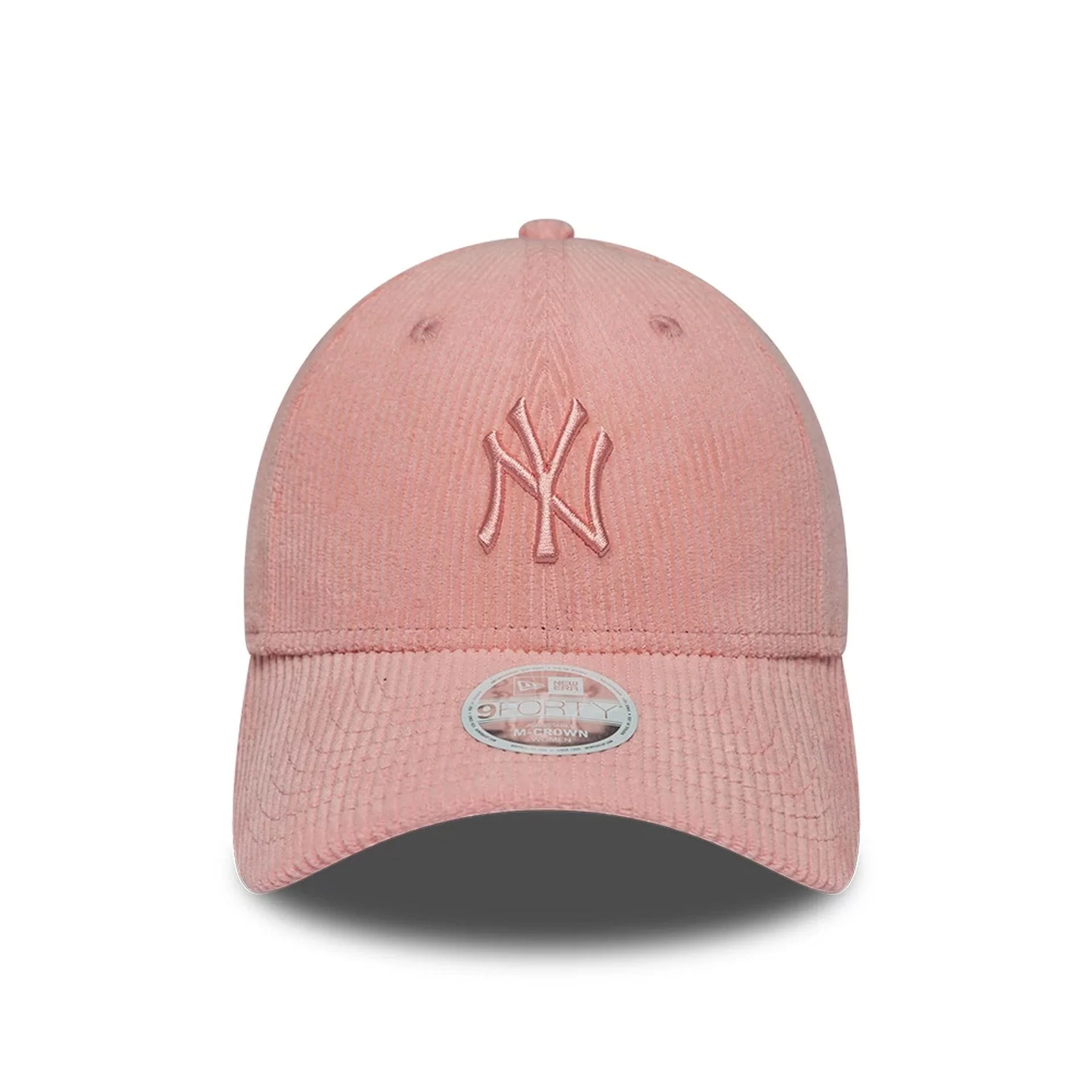 New York Yankees Womens MLB Pastel Cord Pink 9FORTY M-Crown Adjustable Cap - Image 2