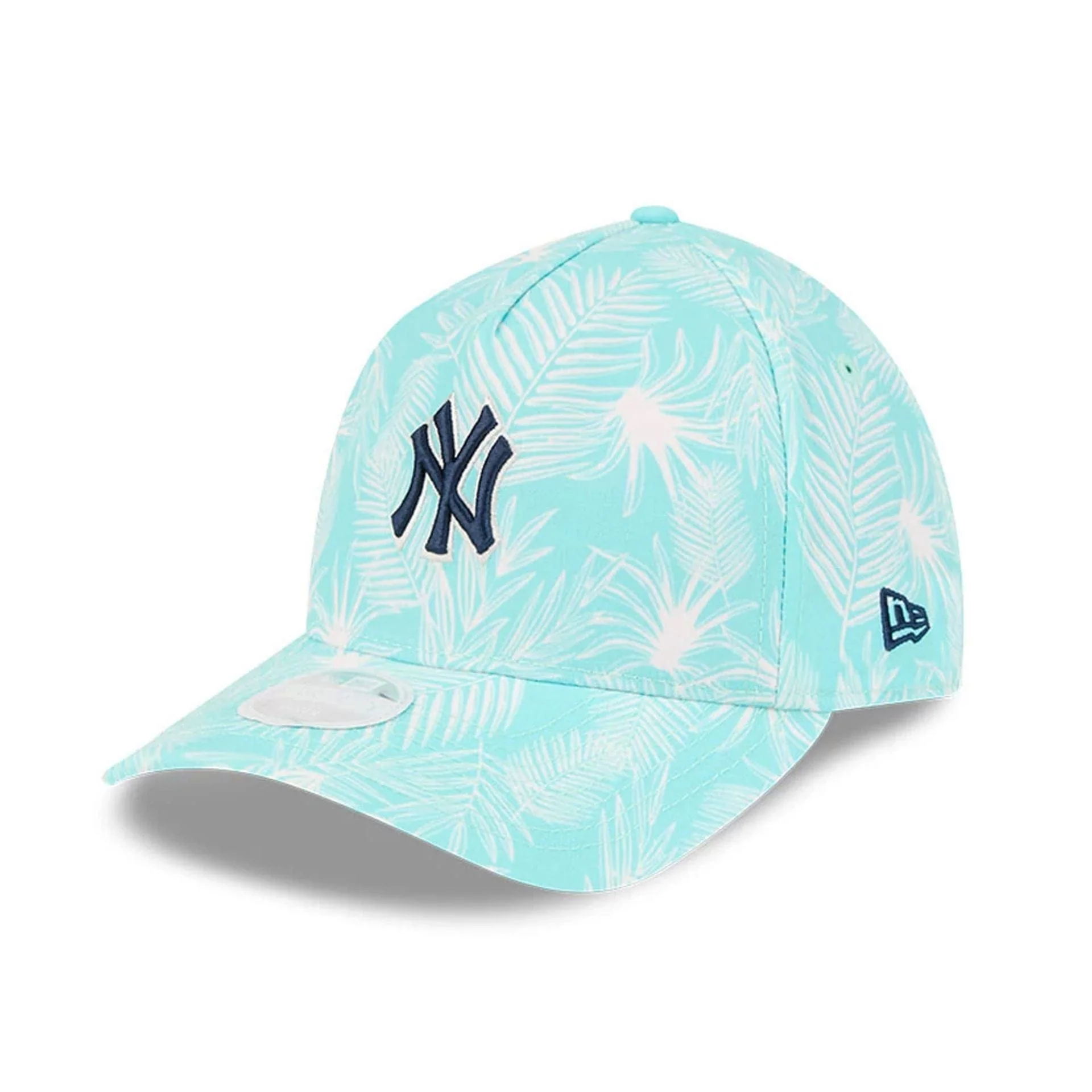 New York Yankees Womens MLB Pastel Turquoise 9TWENTY A-Frame Adjustable Cap - Image 4