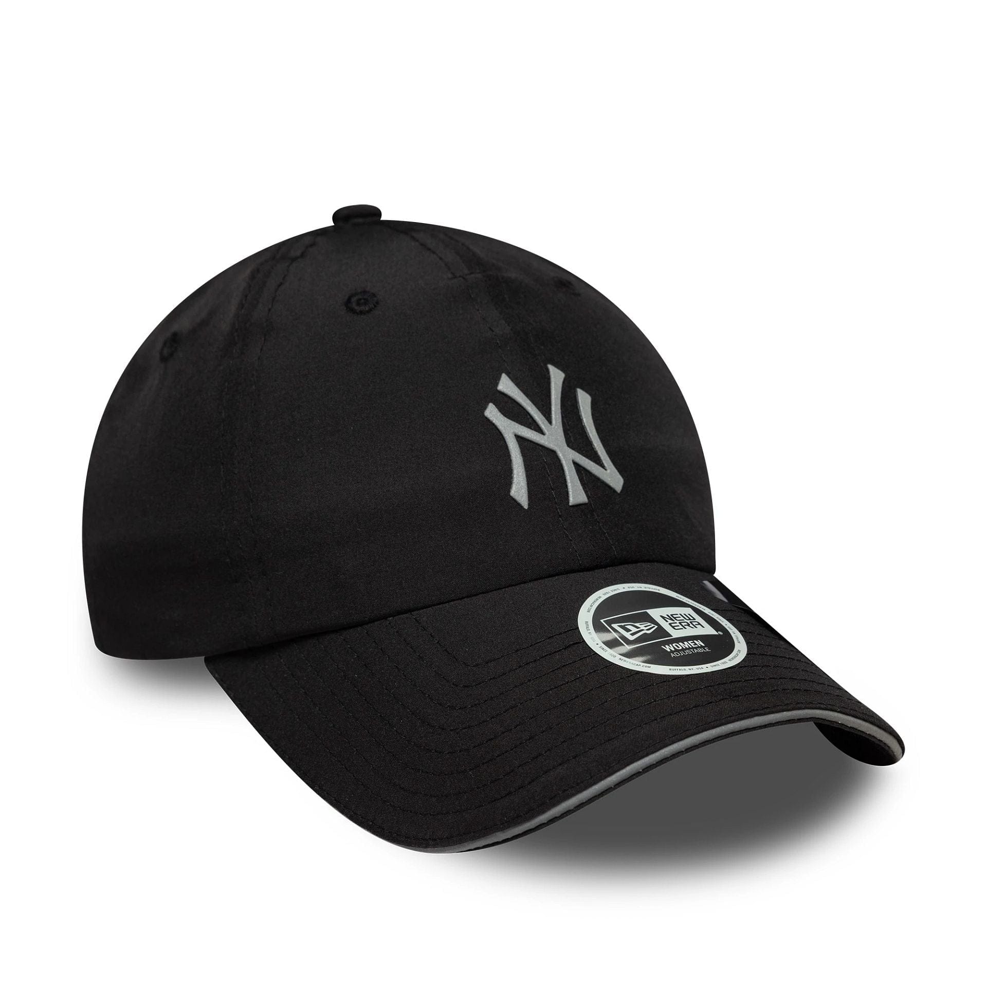 New York Yankees Womens MLB Pony Tail Black Open Back Cap - Image 4