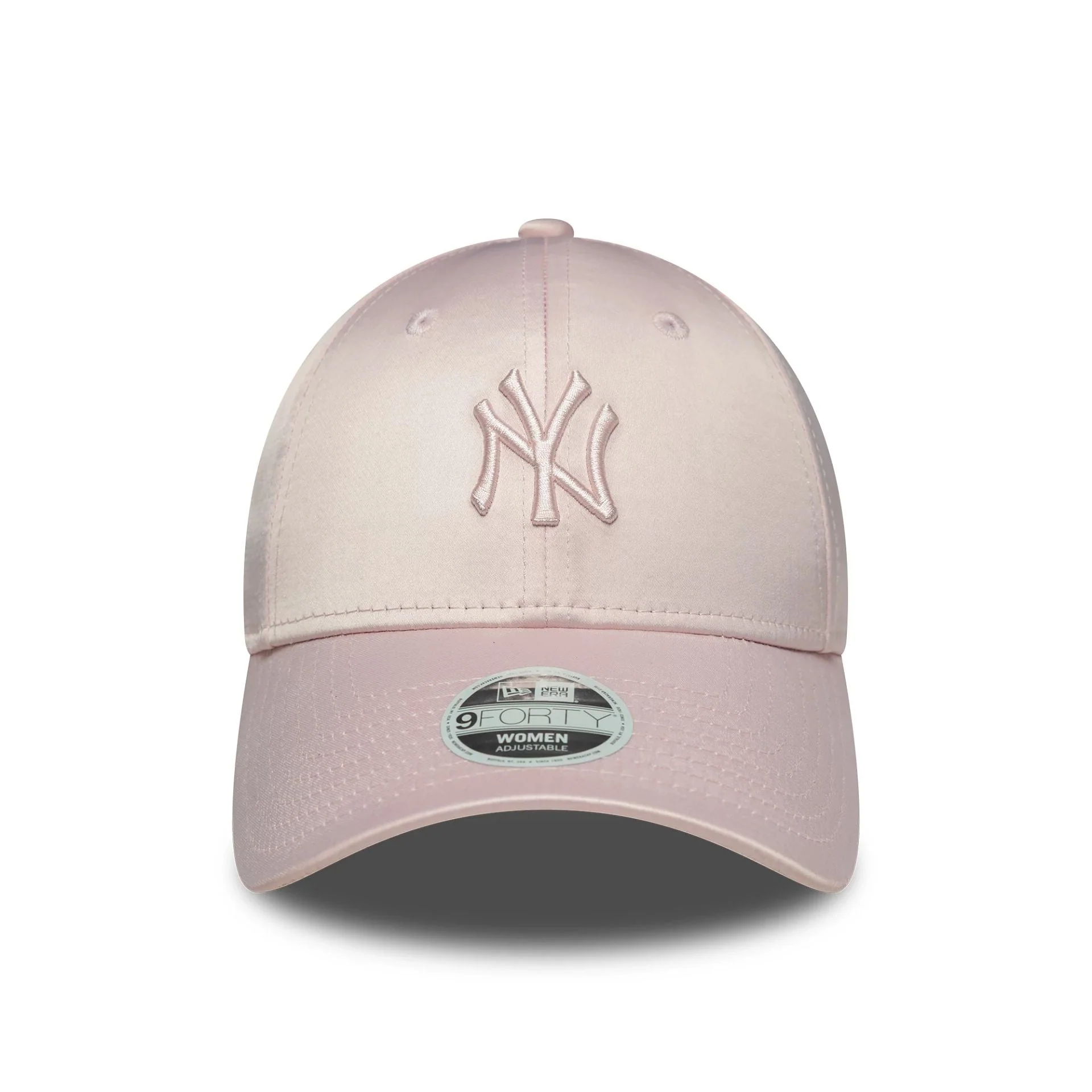 New York Yankees Womens MLB Satin Pastel Pink 9FORTY Cap - Image 2
