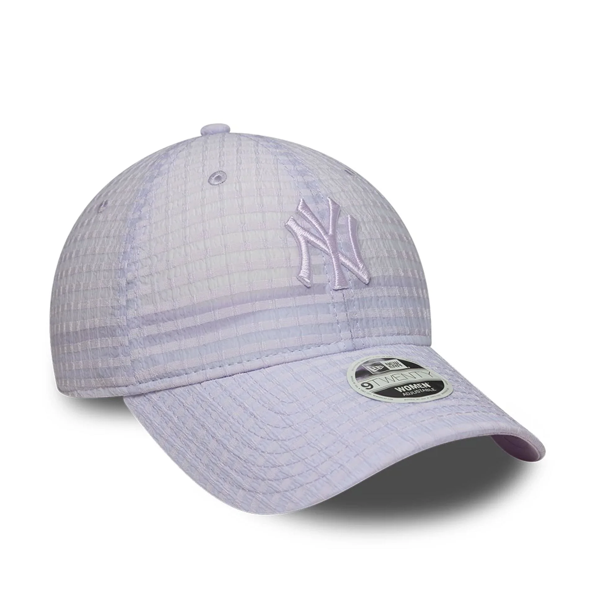New York Yankees Womens MLB Seersucker Pastel Purple 9TWENTY Adjustable Cap - Image 3
