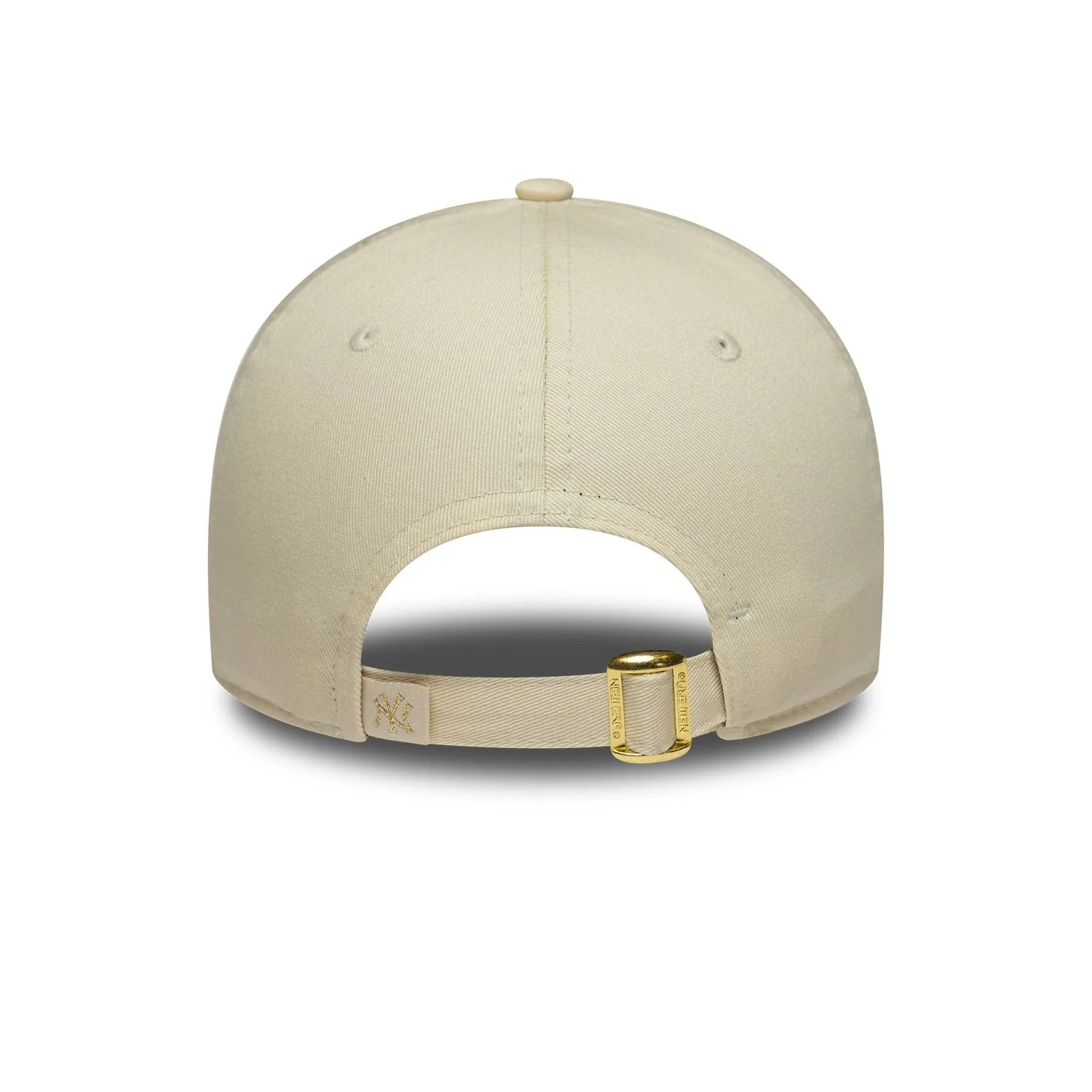 New York Yankees Womens MLB Sequin Wordmark Light Beige 9FORTY Cap - Image 4