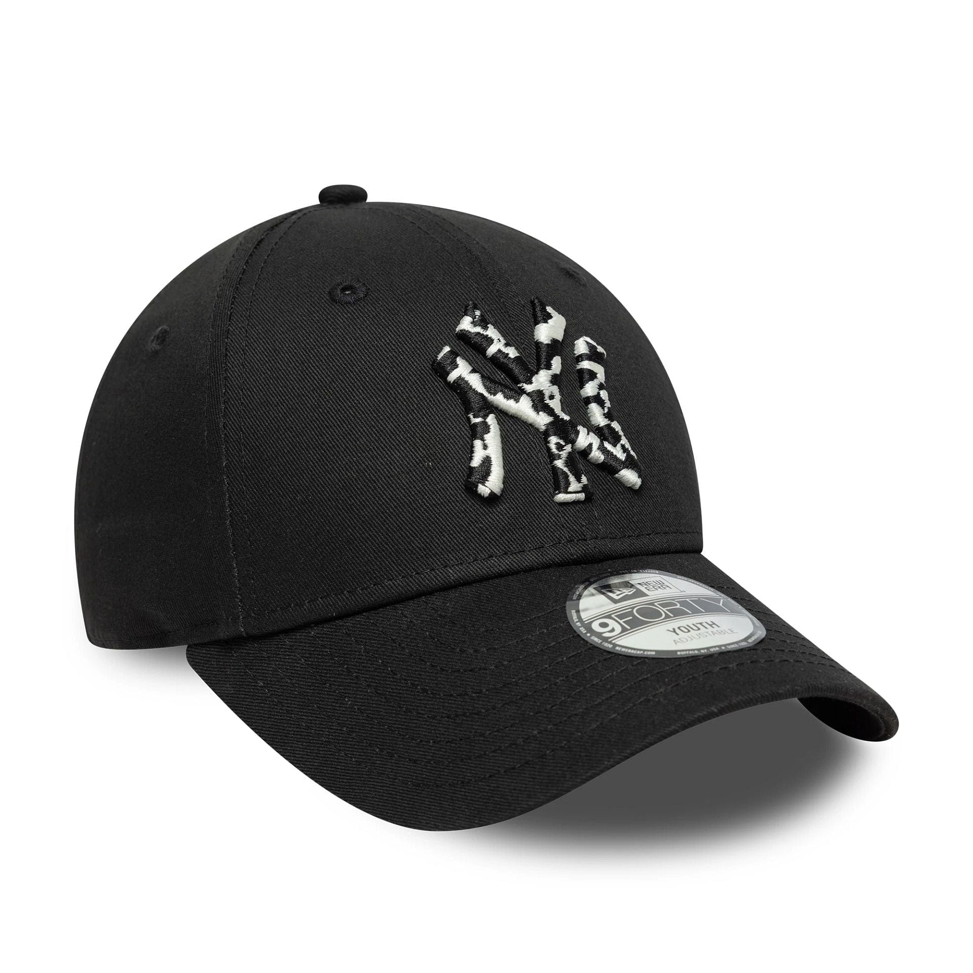 New York Yankees Youth MLB Animal Infill Black 9FORTY Cap - Image 3