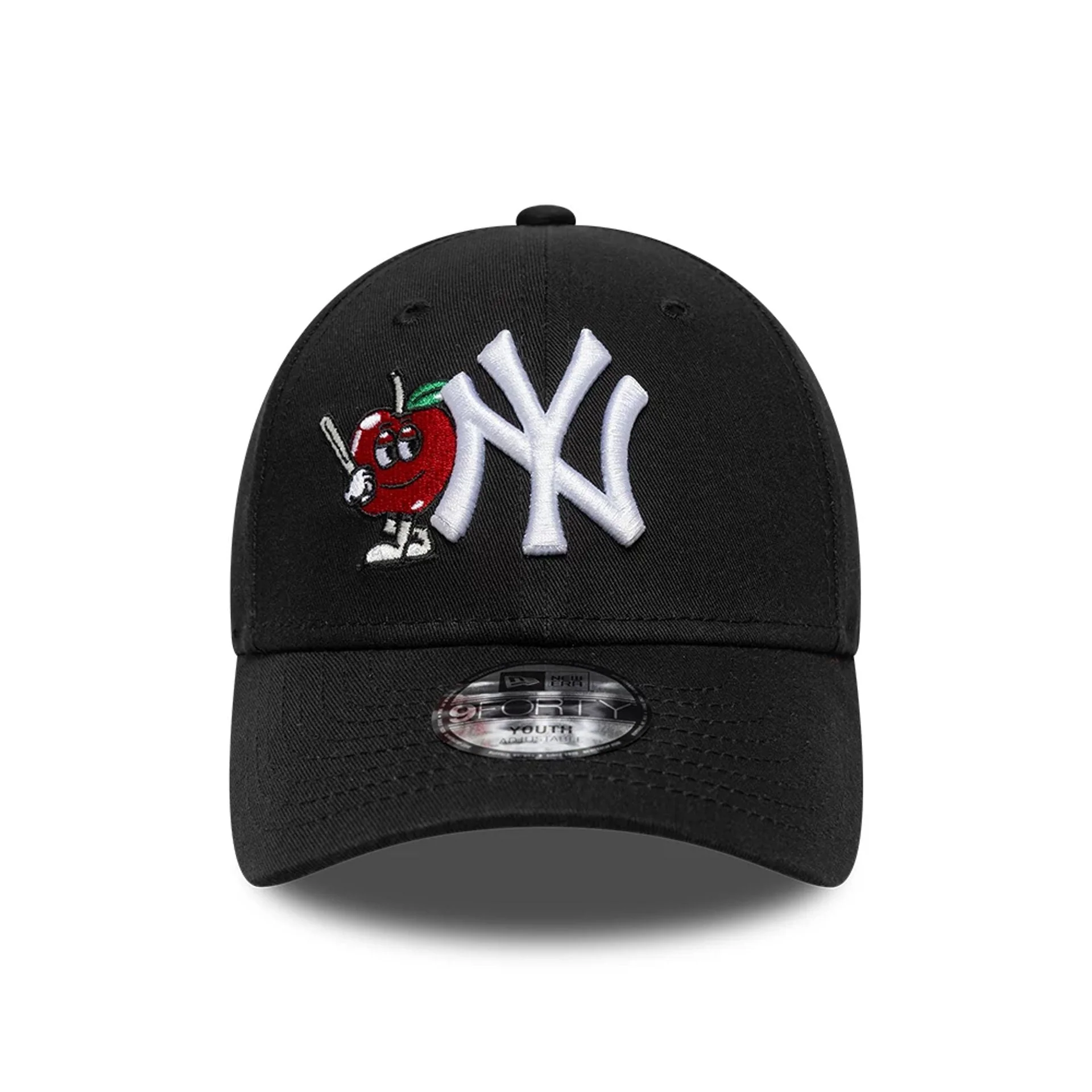 New York Yankees Youth MLB Icon Black 9FORTY Adjustable Cap - Image 2