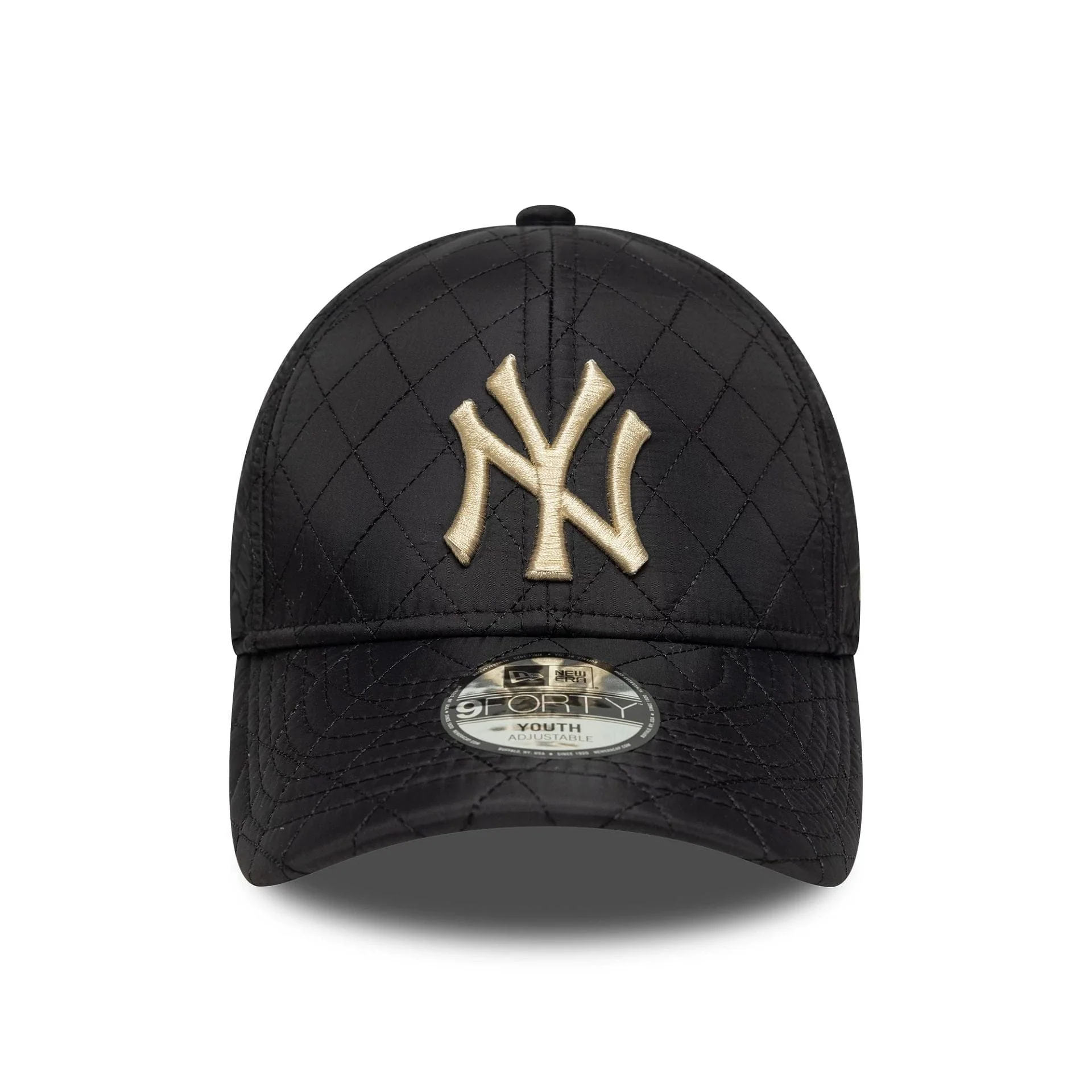 New York Yankees Youth MLB Quilted Black 9FORTY Adjustable Cap - Image 2