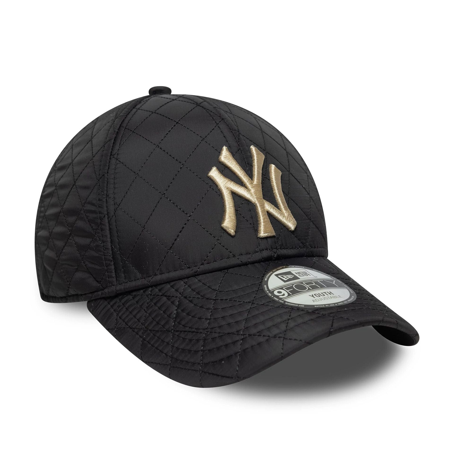 New York Yankees Youth MLB Quilted Black 9FORTY Adjustable Cap - Image 3