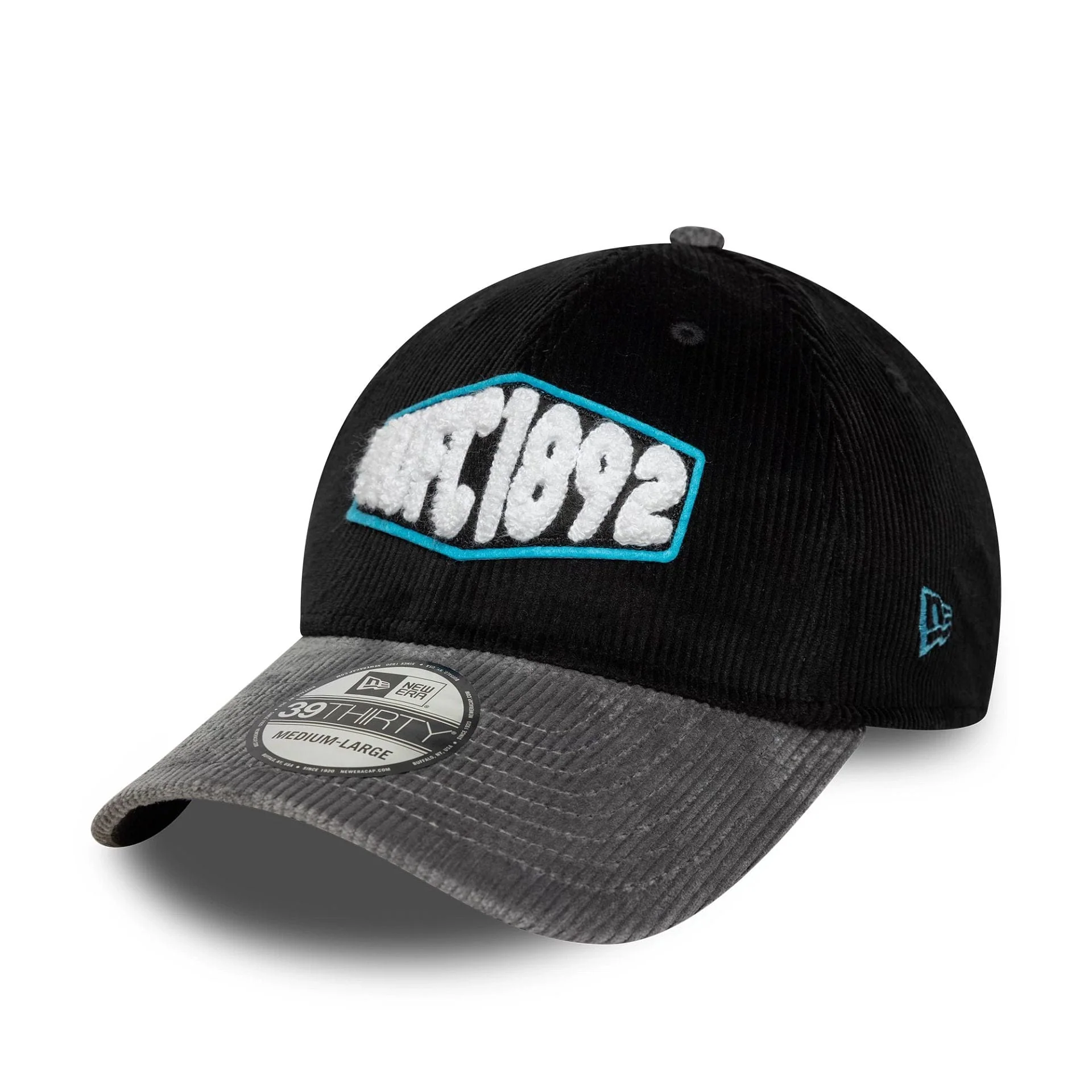 Newcastle United FC Cord Black 39THIRTY Stretch Fit Cap - Image 3
