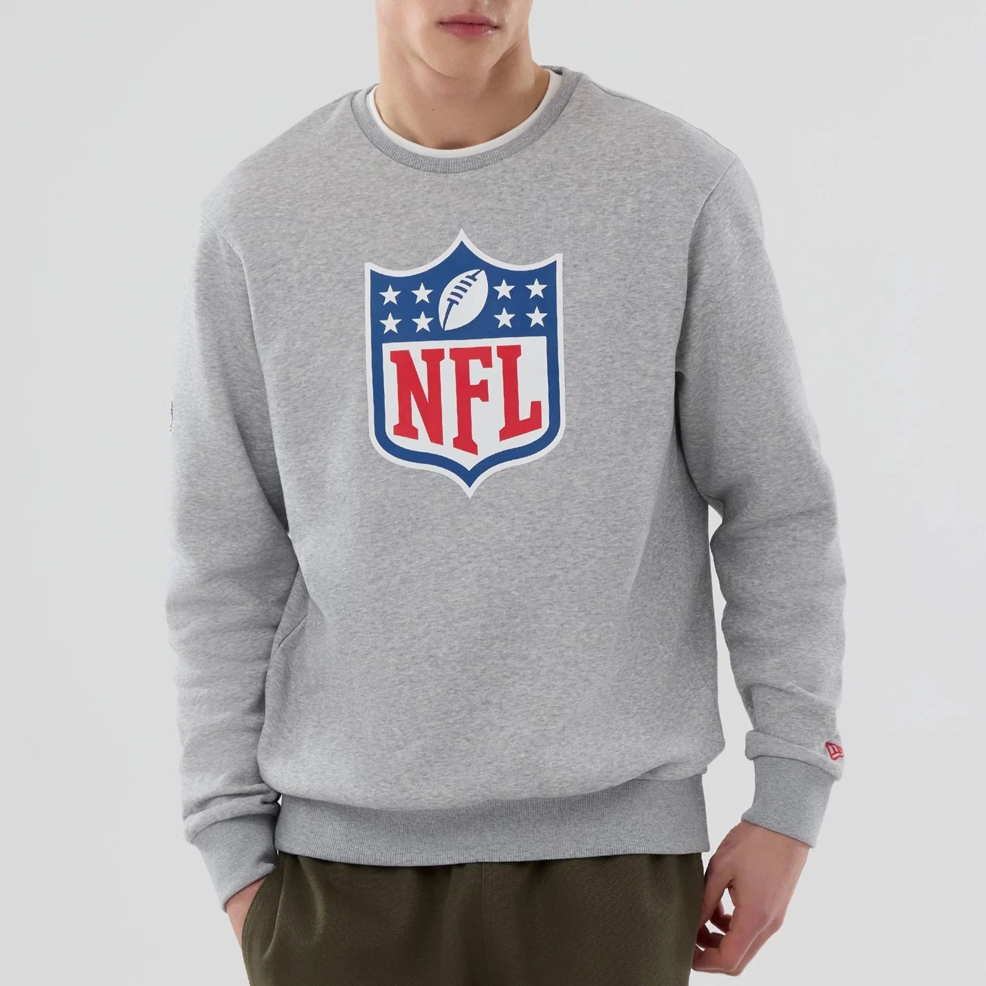 NFL Generic Logo Grey Crew Neck Sweater - Image 3