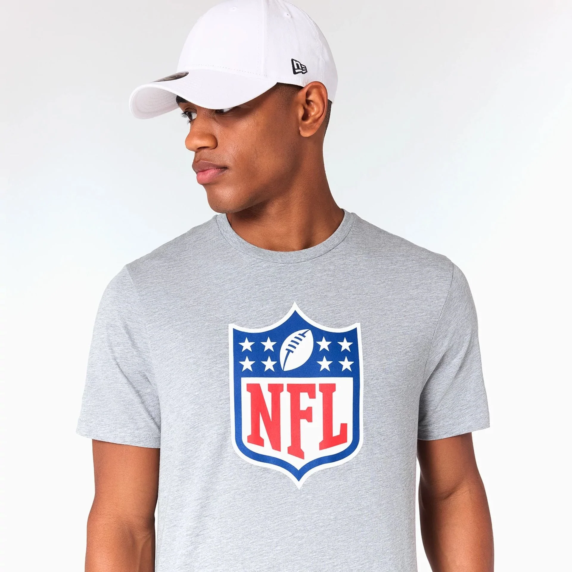 NFL Shield Logo NFL Grey T-Shirt - Image 3