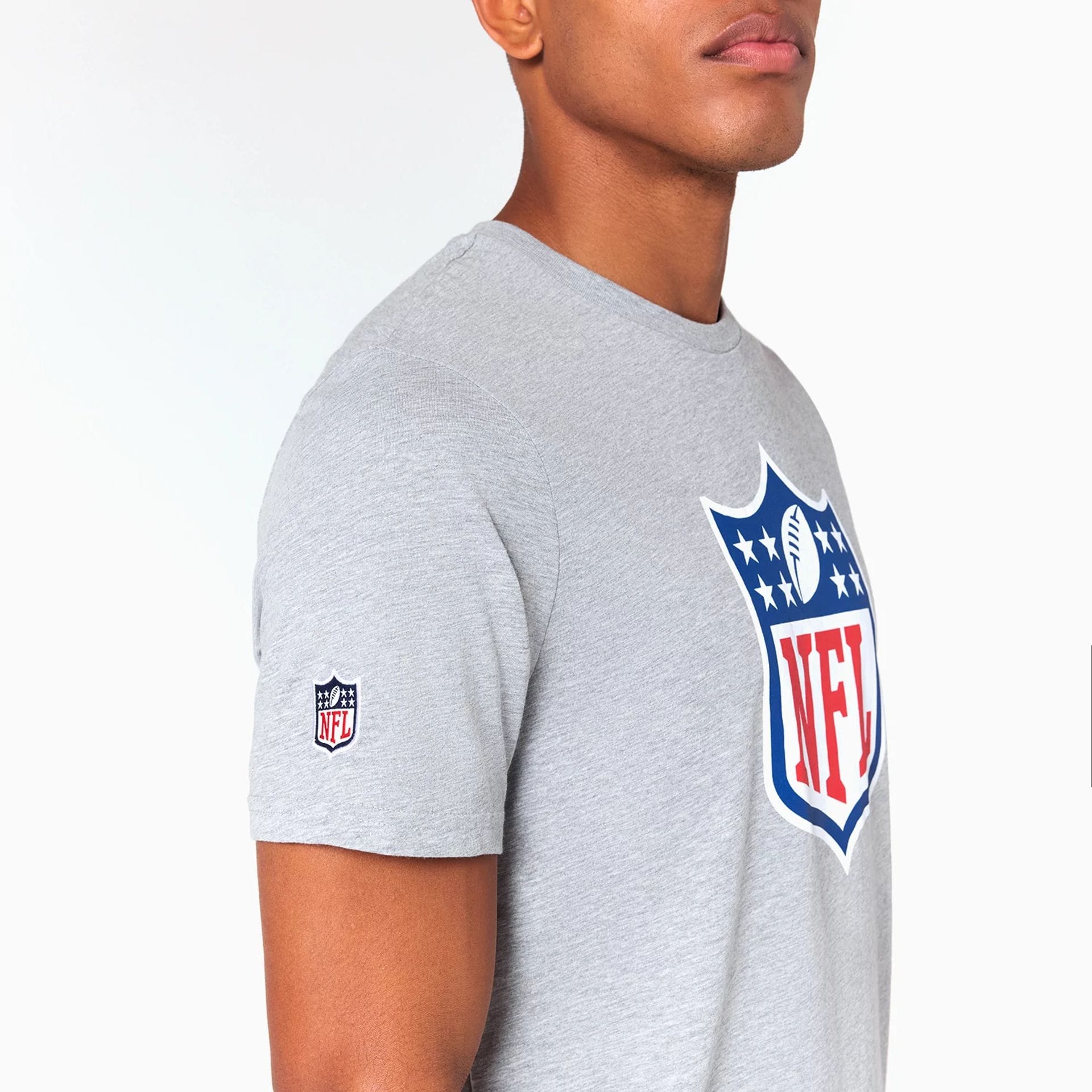 NFL Shield Logo NFL Grey T-Shirt - Image 4