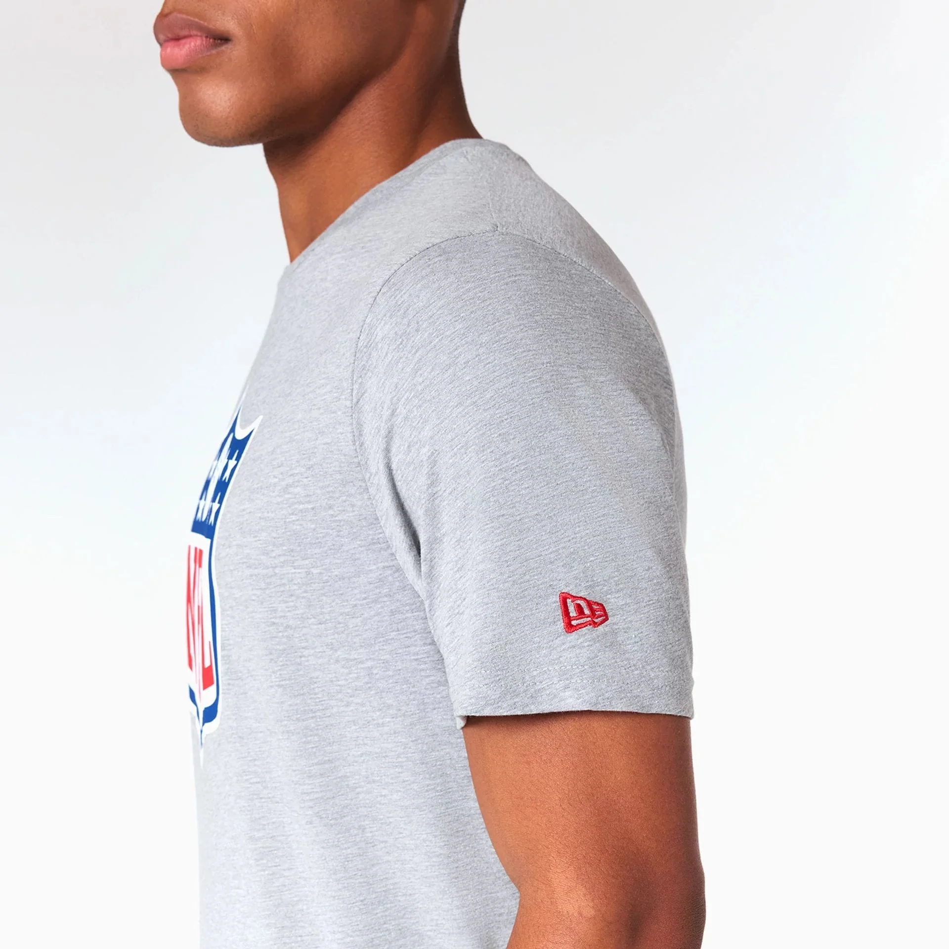 NFL Shield Logo NFL Grey T-Shirt - Image 5