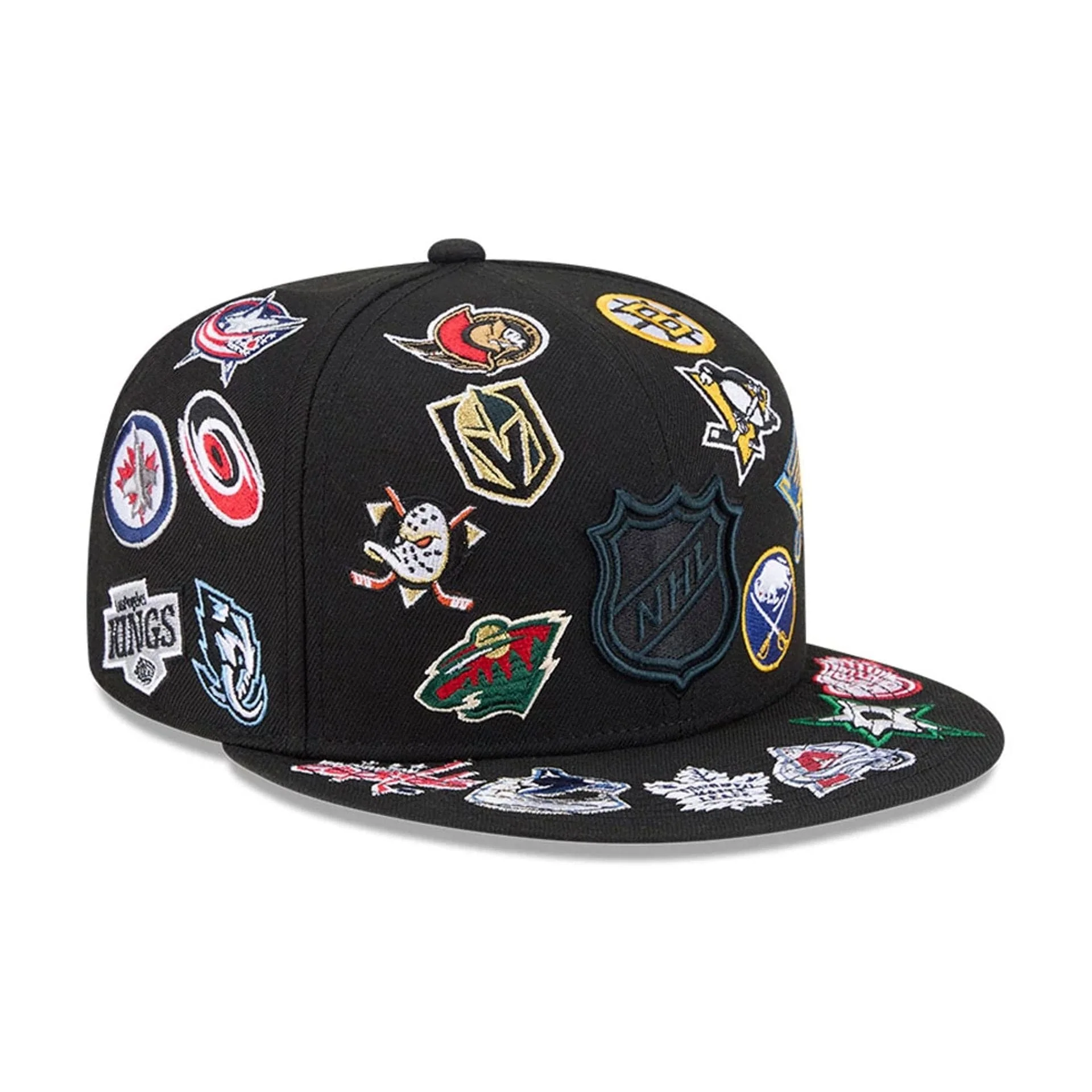 NHL All Over Black 59FIFTY Fitted Cap - Image 4