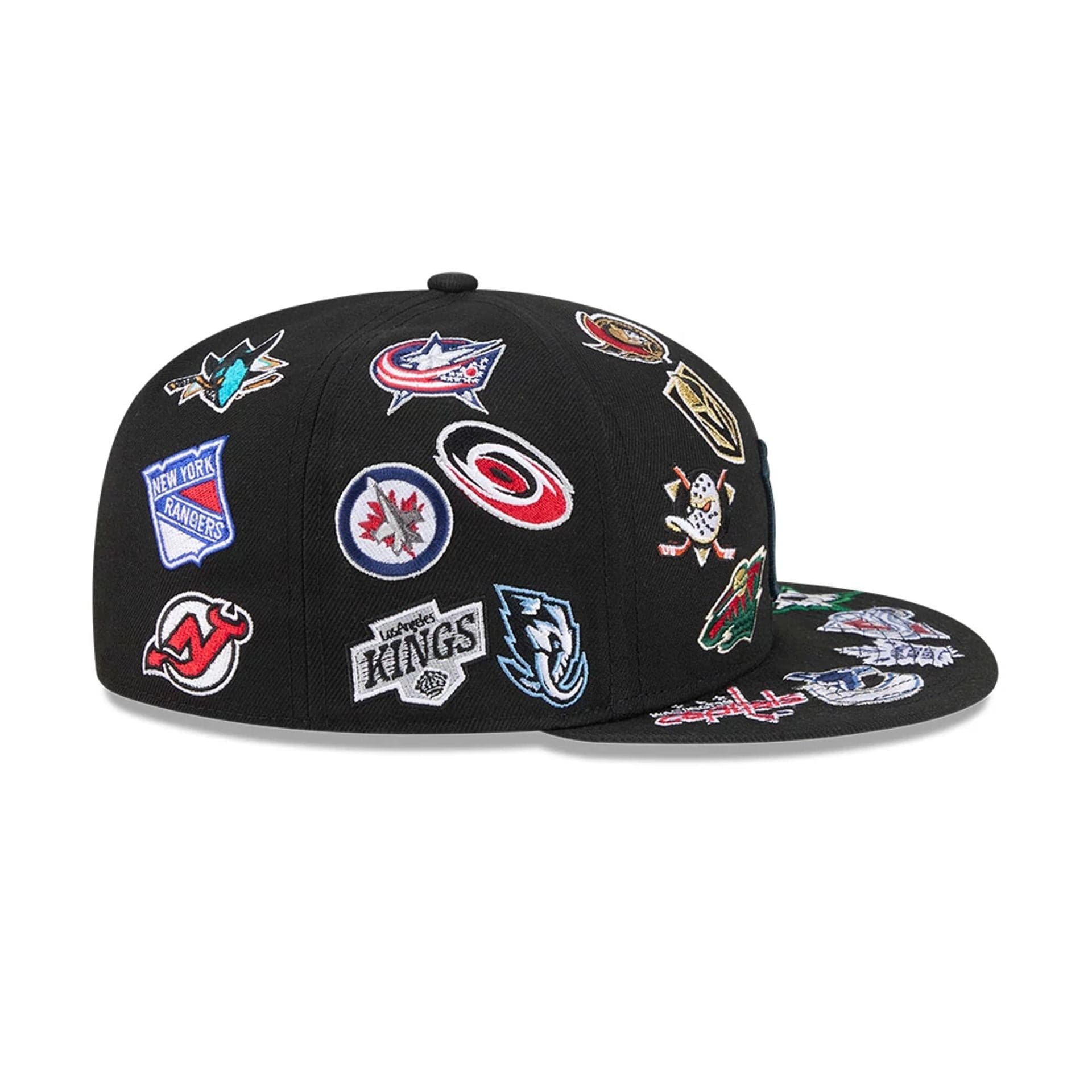 NHL All Over Black 59FIFTY Fitted Cap - Image 6