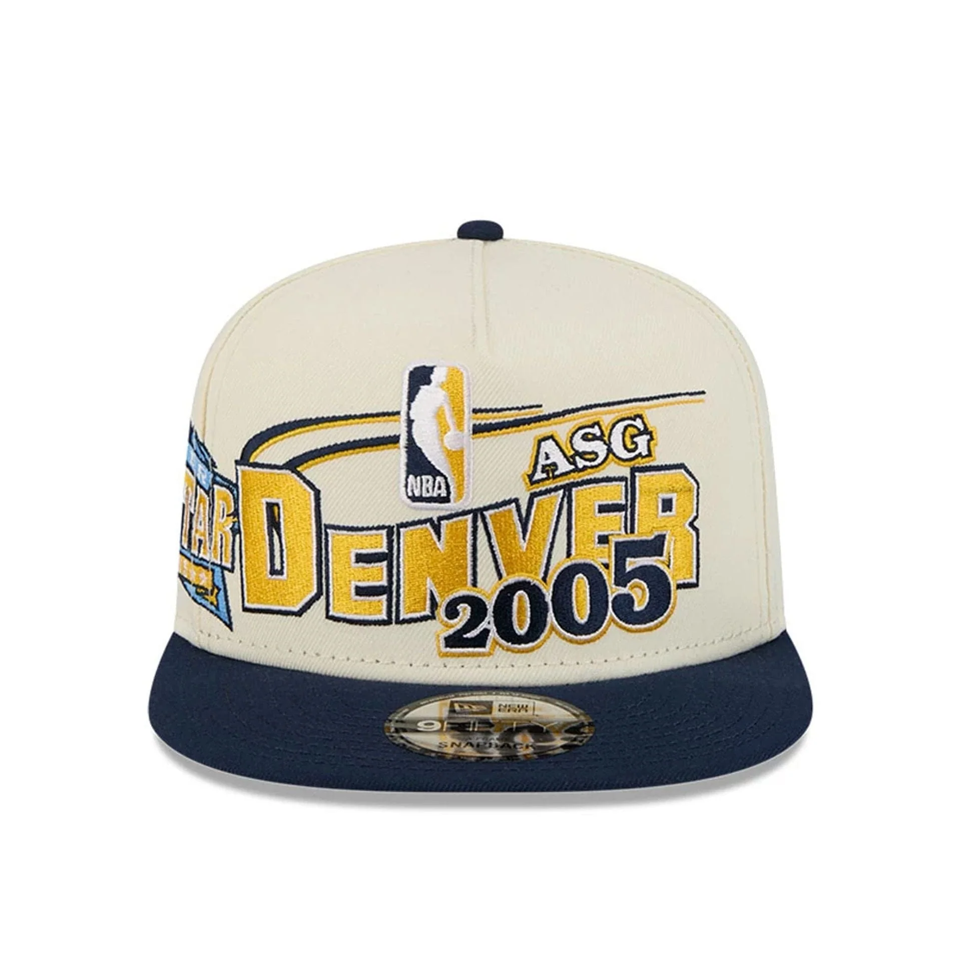Nuggets NBA Hardwood Classic ASG White 9FIFTY A-Frame Snapback Adjustable Cap - Image 3