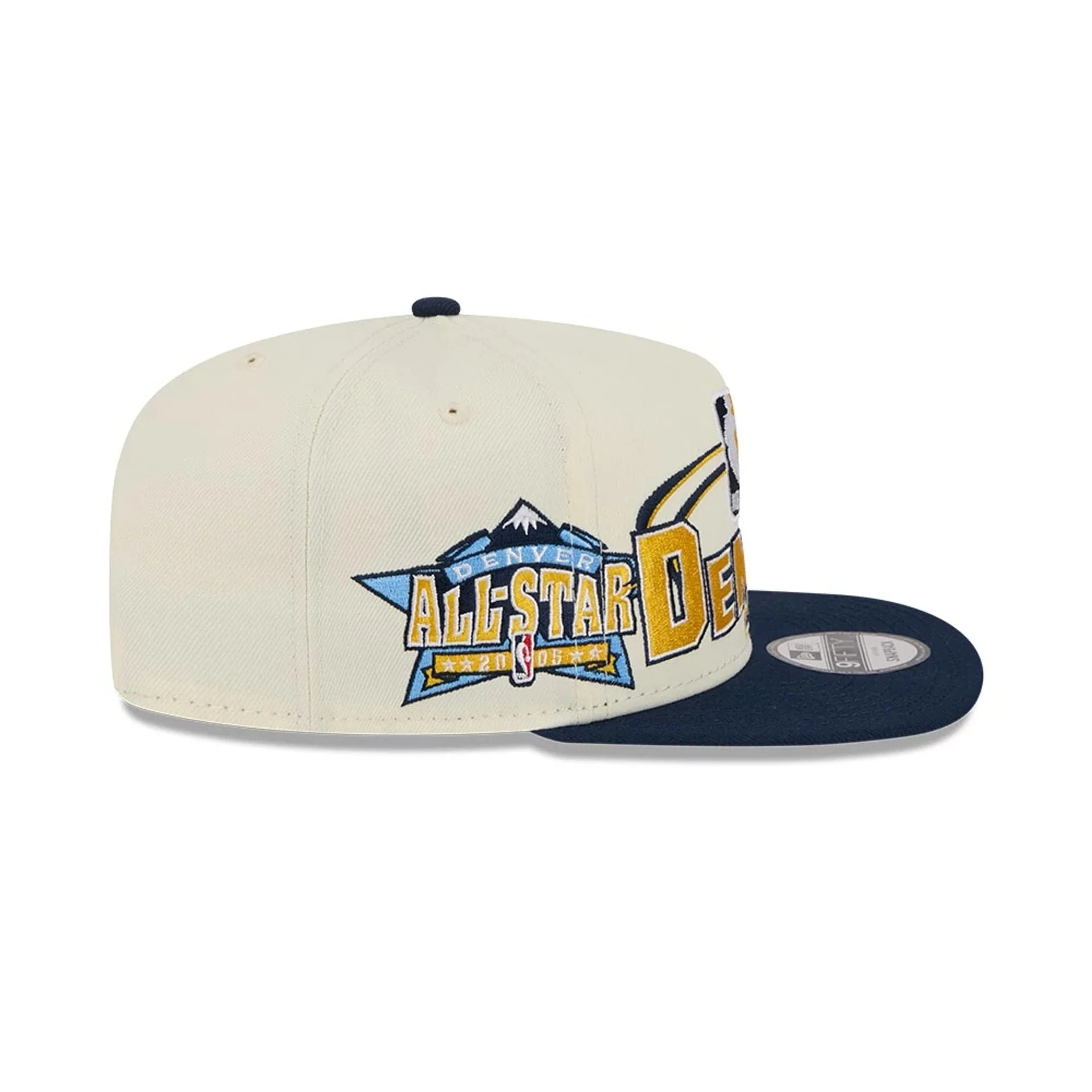 Nuggets NBA Hardwood Classic ASG White 9FIFTY A-Frame Snapback Adjustable Cap - Image 5