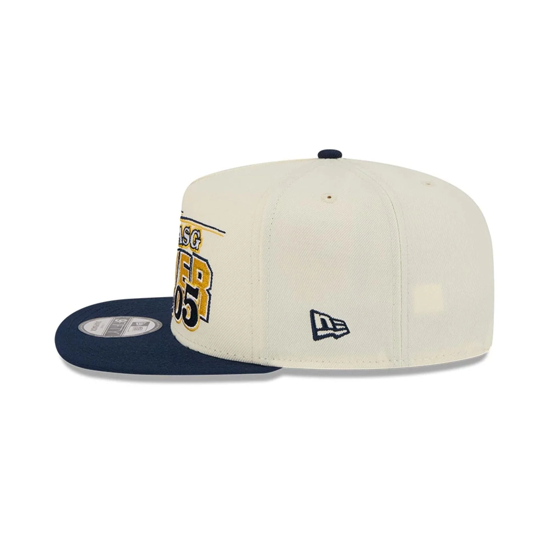 Nuggets NBA Hardwood Classic ASG White 9FIFTY A-Frame Snapback Adjustable Cap - Image 6