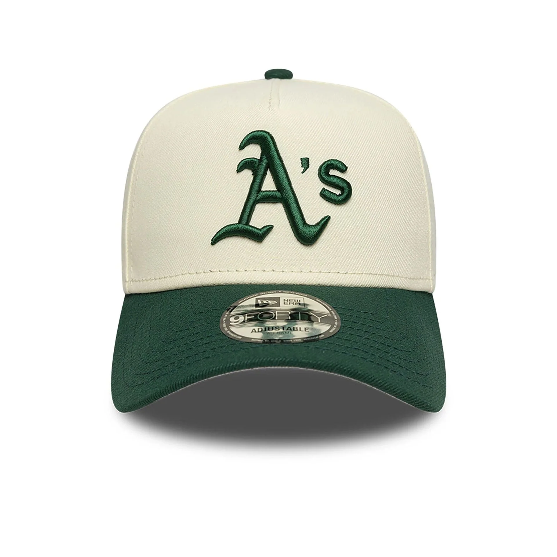 Oakland Athletics Chrome White And Dark Green 9FORTY A-Frame Adjustable Cap - Image 3