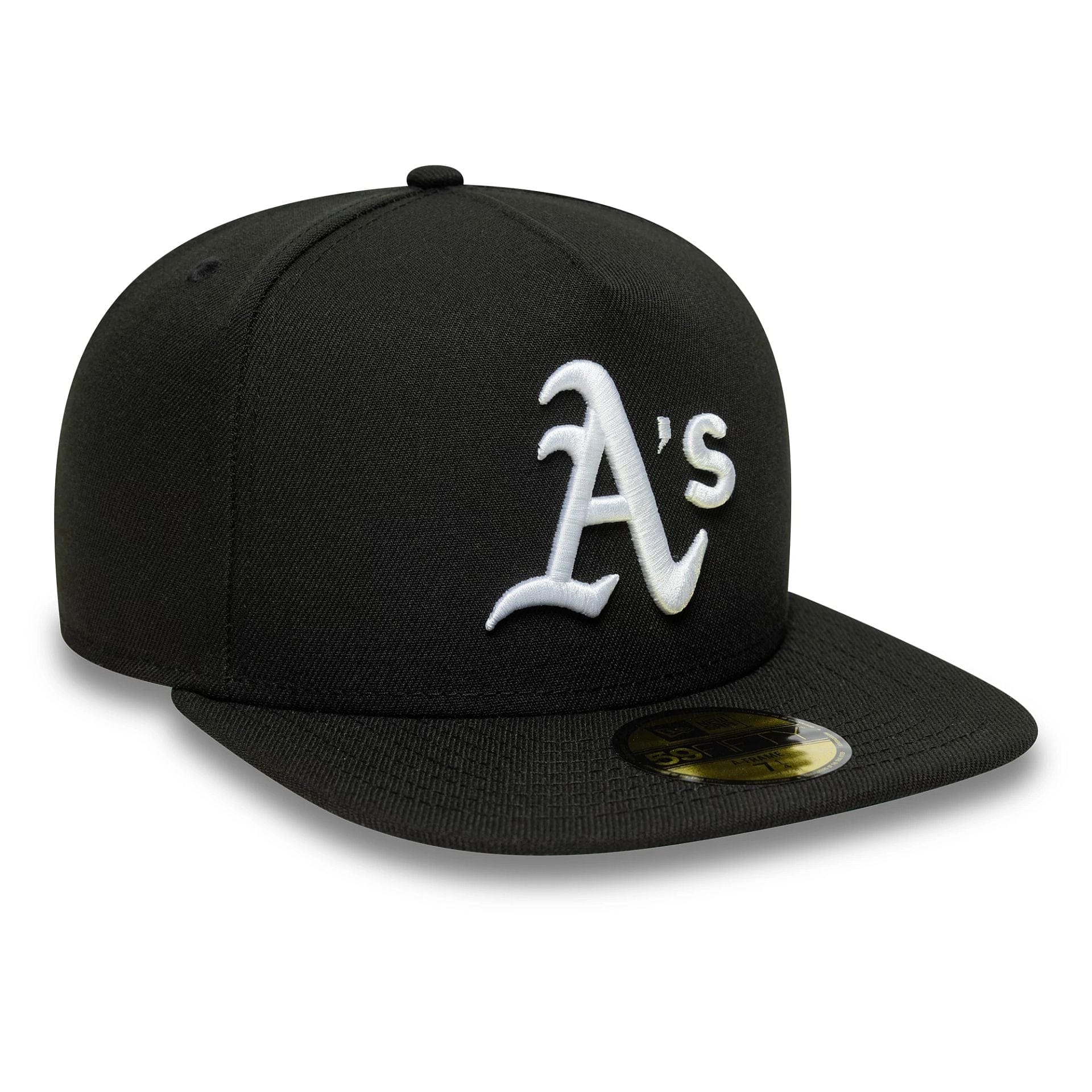 Oakland Athletics MLB Flat Black 59FIFTY A-Frame Fitted Cap - Image 4