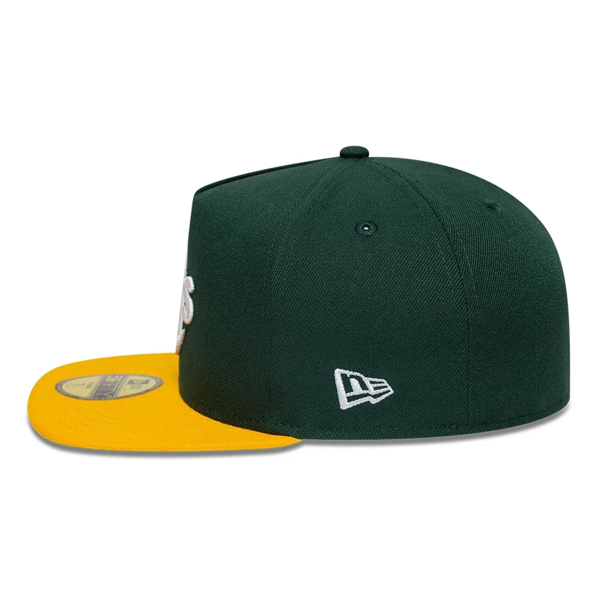 Oakland Athletics MLB Flat Dark Green 59FIFTY A-Frame Fitted Cap - Image 4