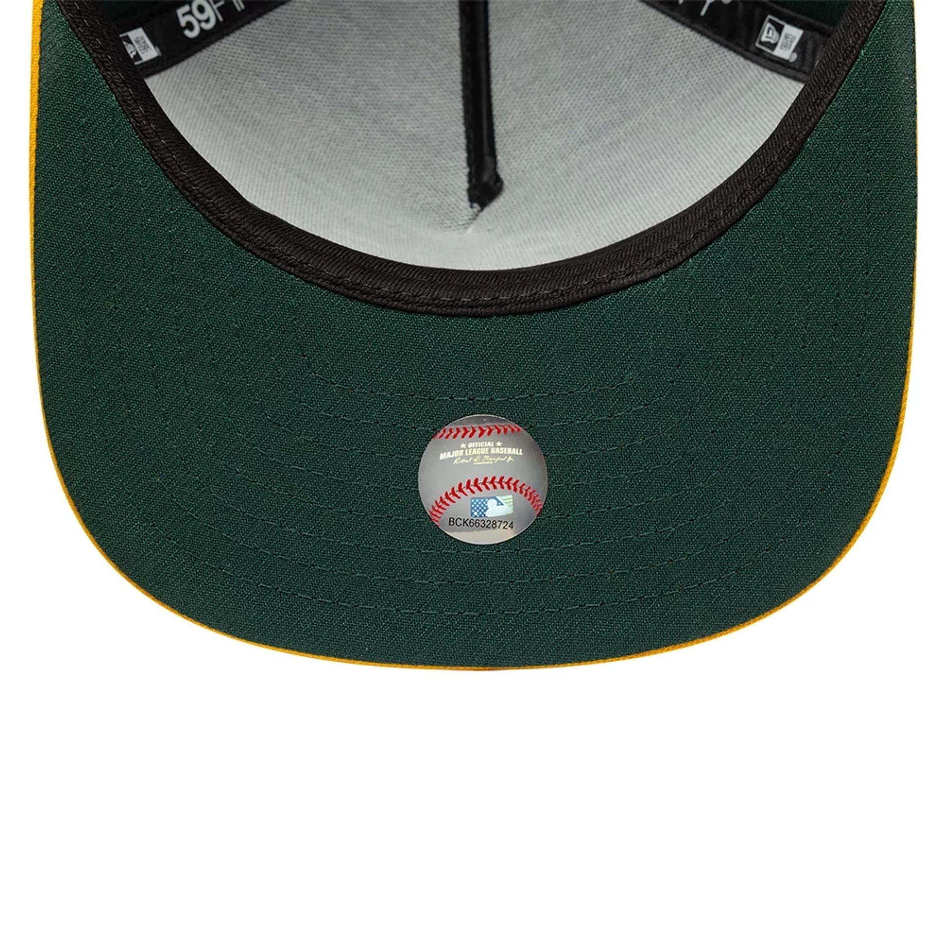 Oakland Athletics MLB Flat Dark Green 59FIFTY A-Frame Fitted Cap - Image 7