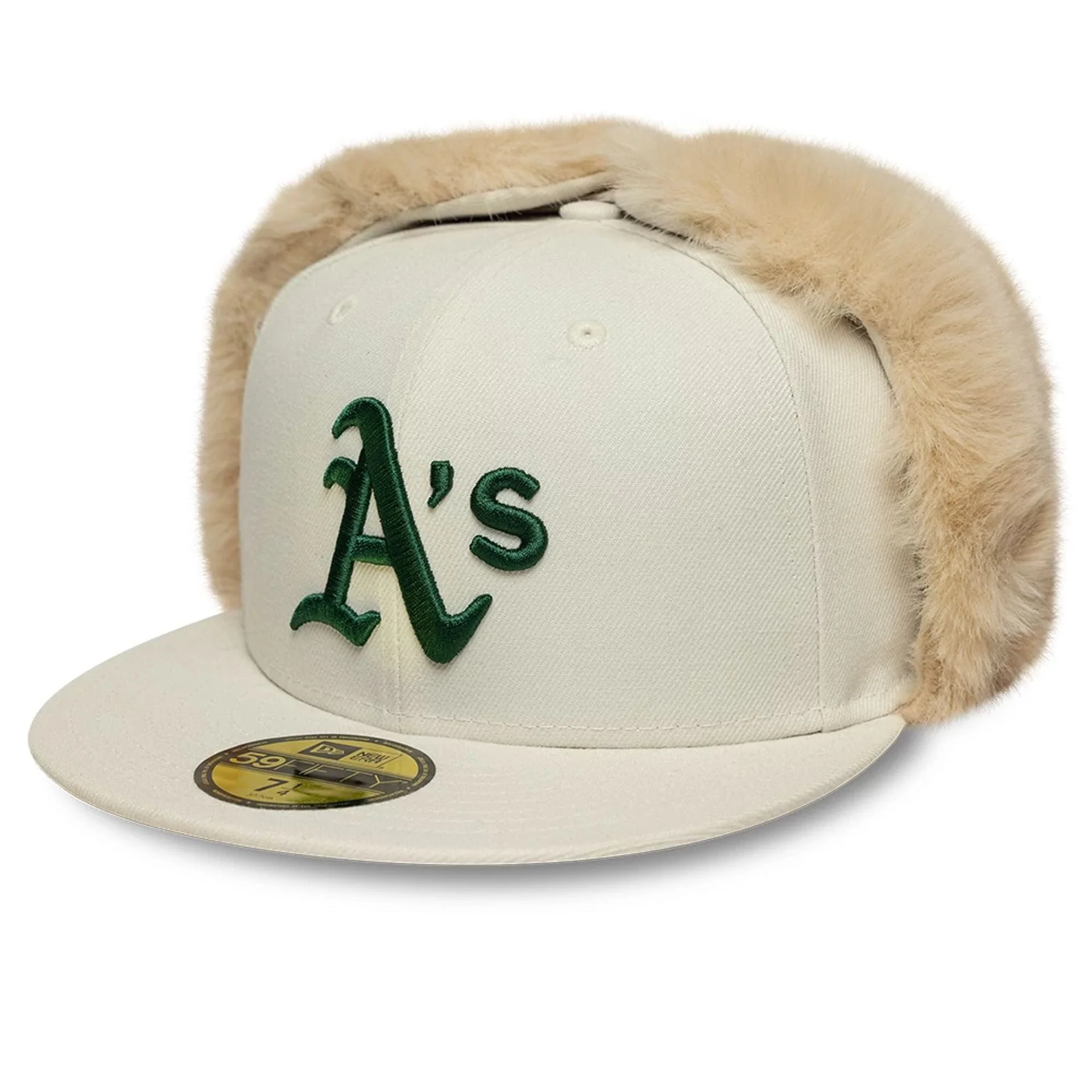 Oakland Athletics MLB World Series Cream Dogear 59FIFTY Fitted Cap - Image 4