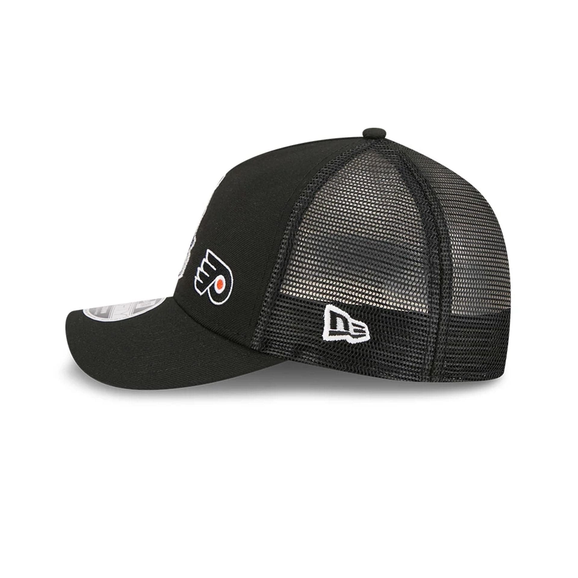 Oilers NHL Stanley Cup Black 9FORTY M-Crown A-Frame Trucker Adjustable Cap - Image 6