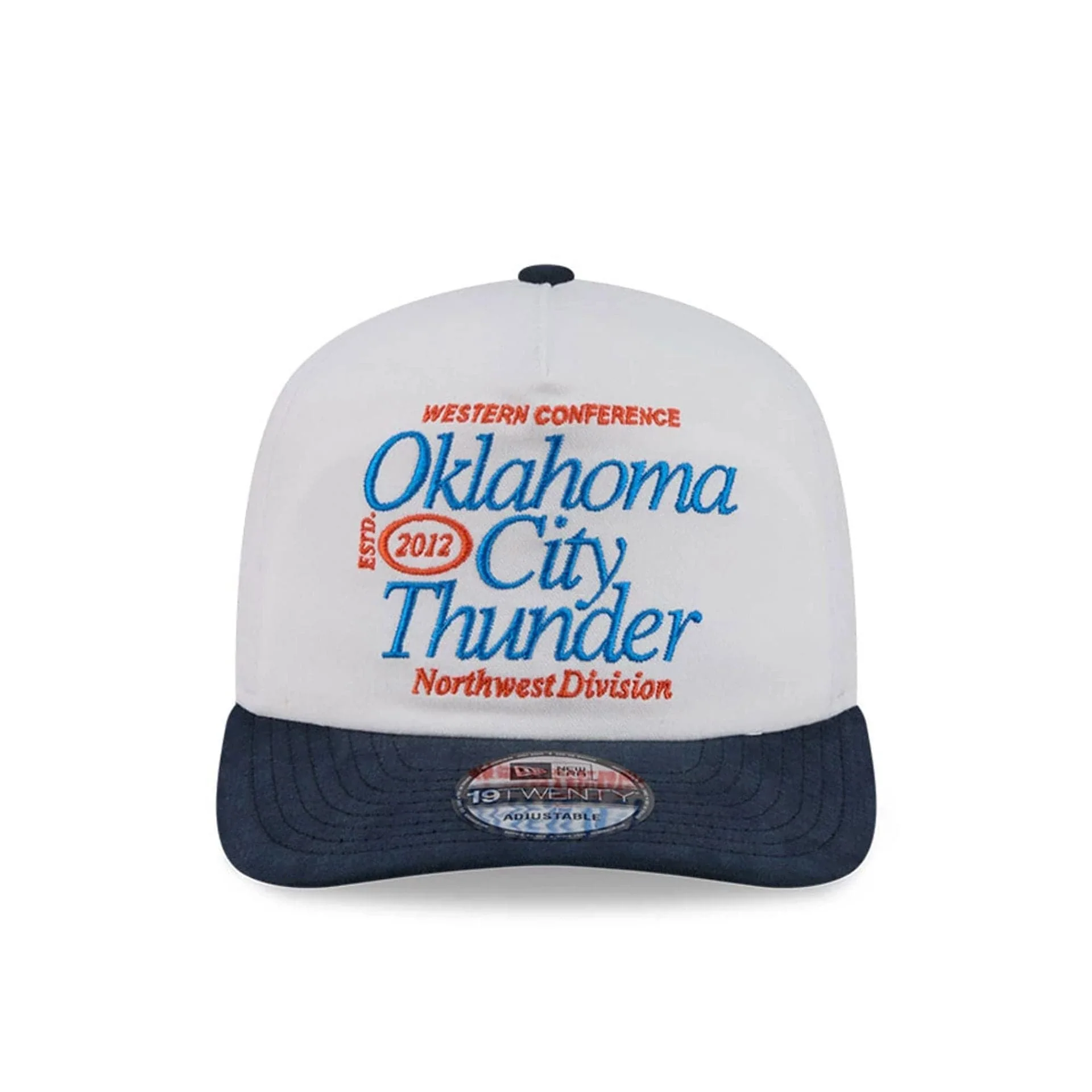 Oklahoma City Thunder NBA Conference White 19TWENTY Adjustable Cap - Image 3
