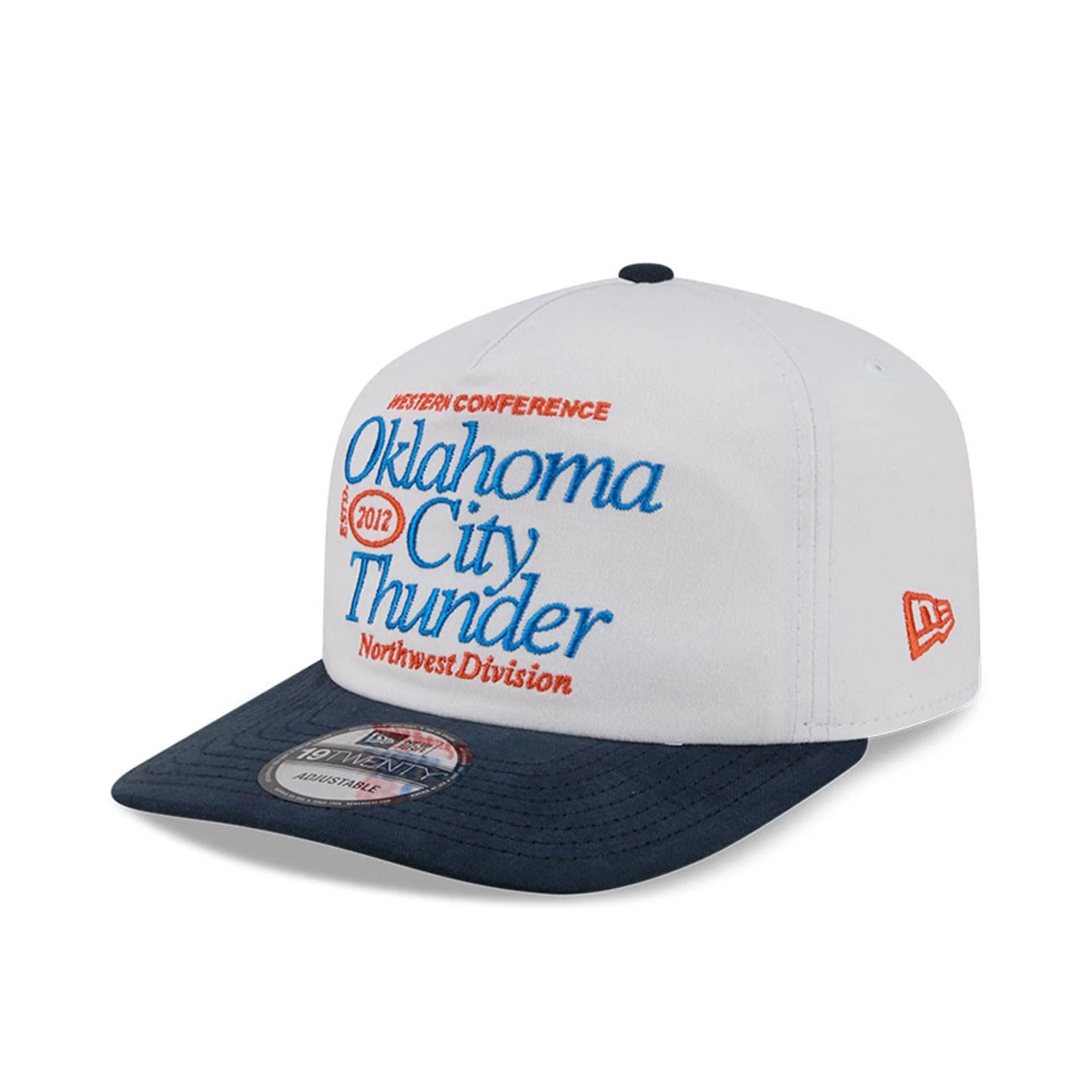 Oklahoma City Thunder NBA Conference White 19TWENTY Adjustable Cap - Image 4