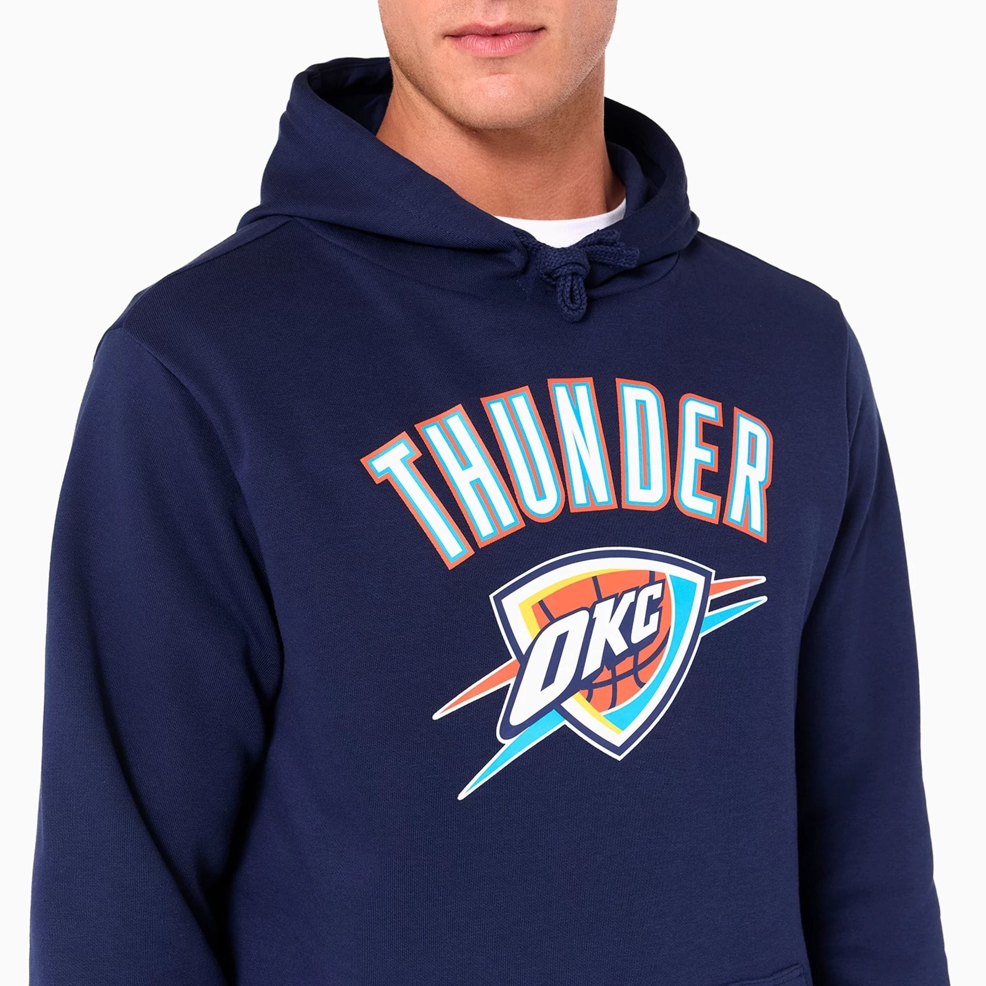 Oklahoma City Thunder NBA Navy Pullover Hoodie - Image 2