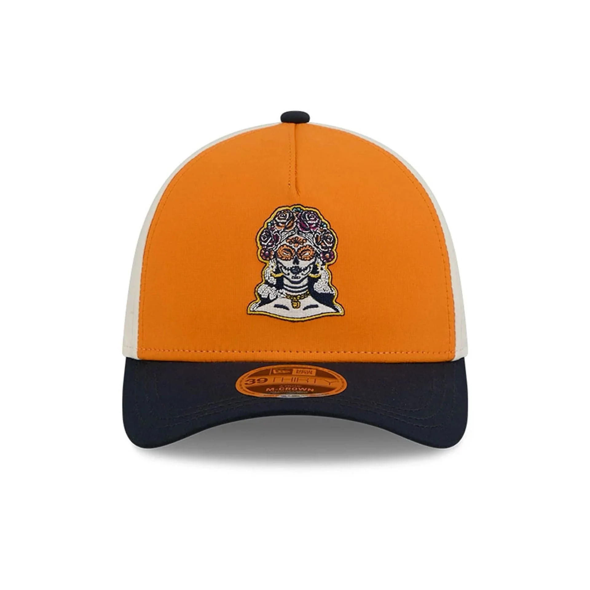 Padres MLB City Connect Orange 39THIRTY M-Crown A-Frame Stretch Fit Cap - Image 3