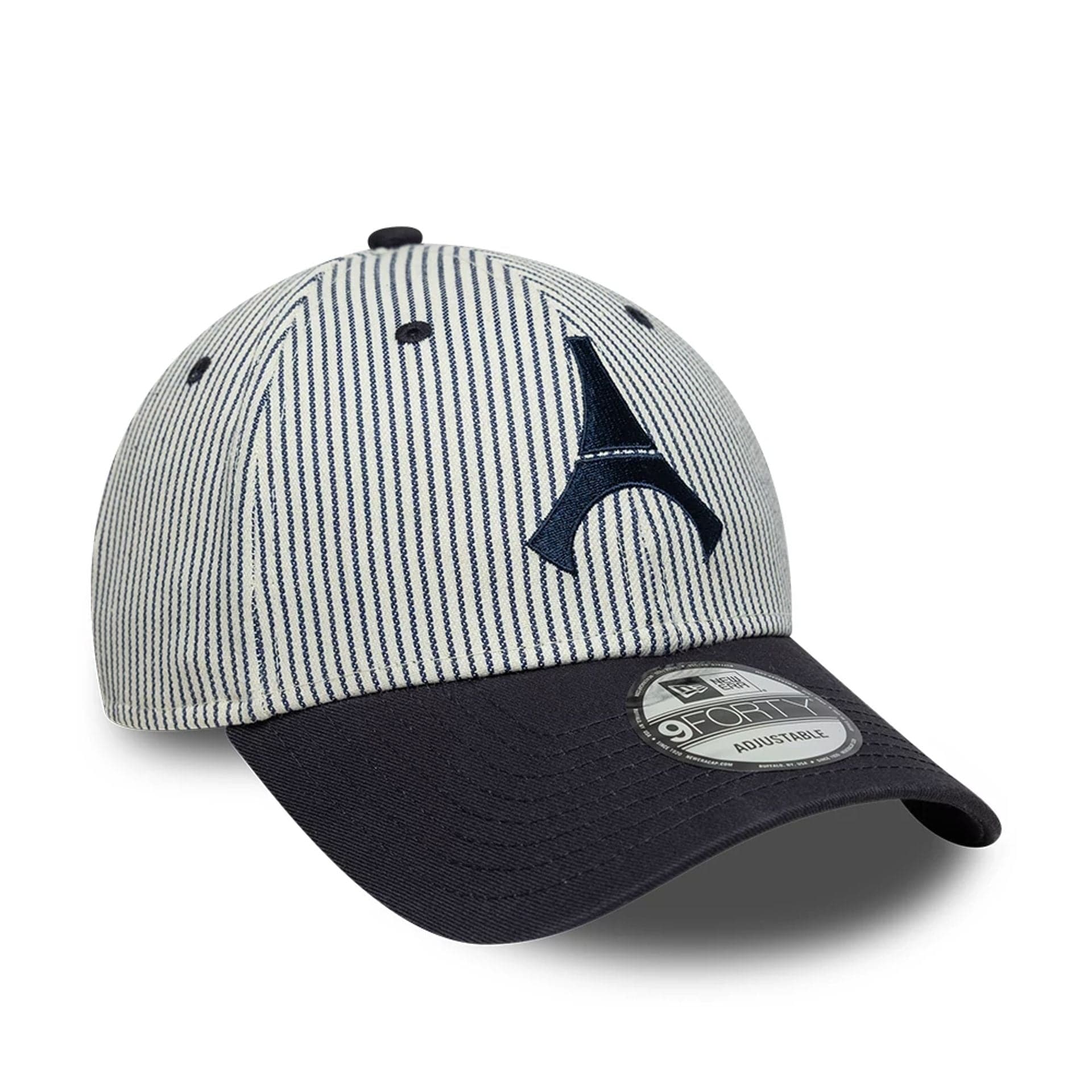 Paris Saint Germain Pinstripe Navy 9FORTY Adjustable Cap - Image 3