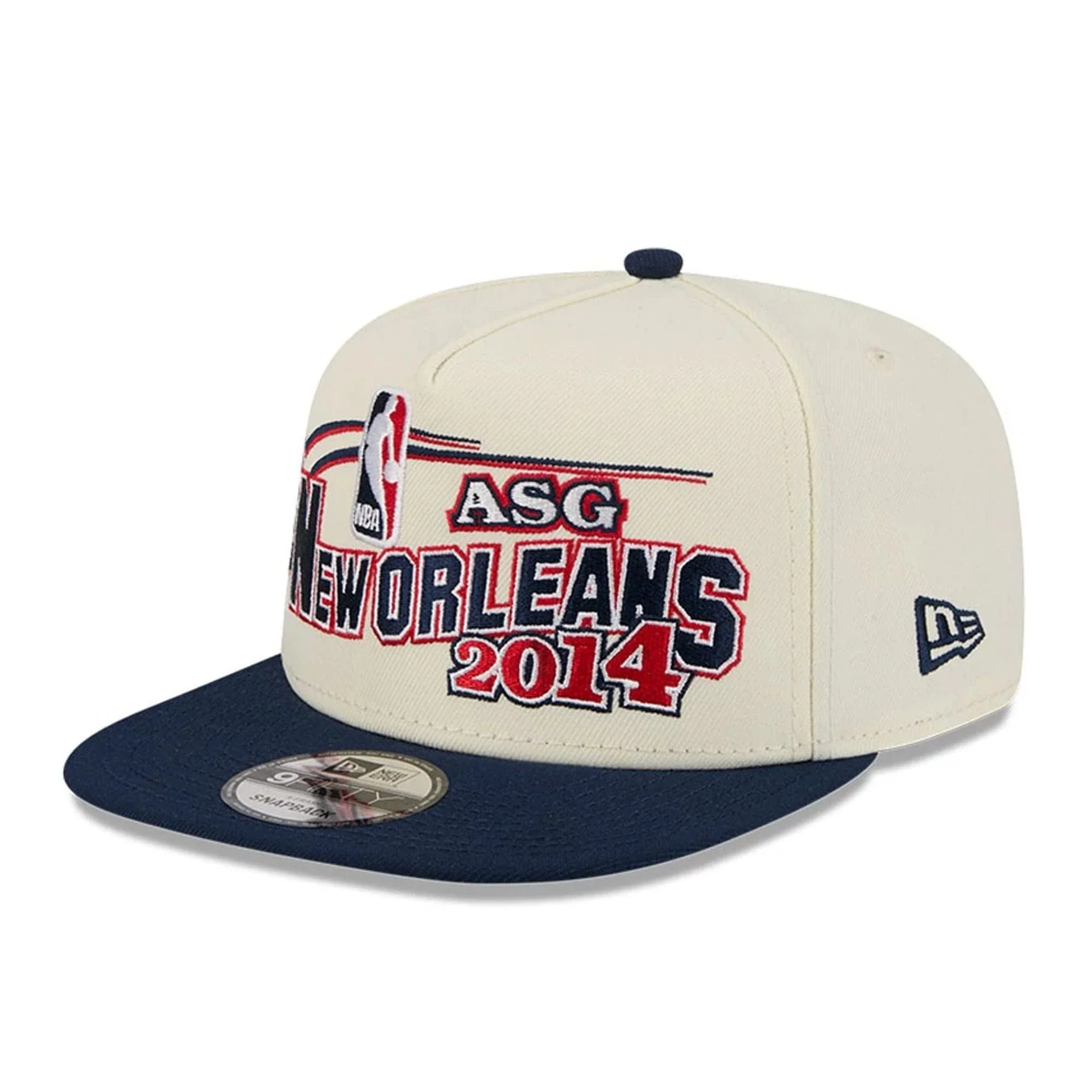 Pelicans NBA Hardwood Classic ASG White 9FIFTY A-Frame Snapback Cap - Image 4