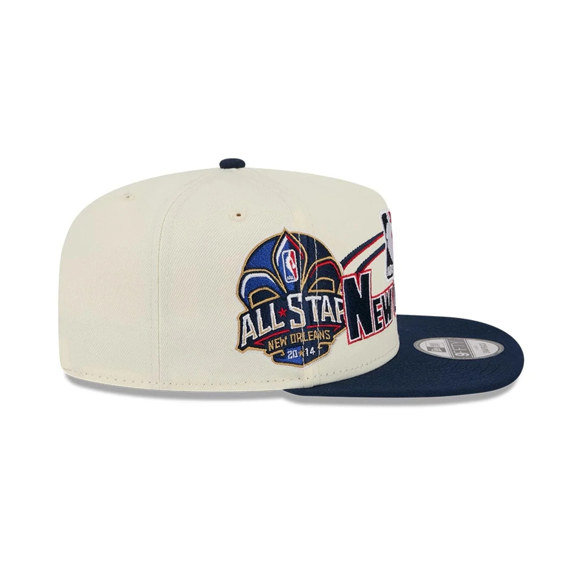 Pelicans NBA Hardwood Classic ASG White 9FIFTY A-Frame Snapback Cap - Image 6