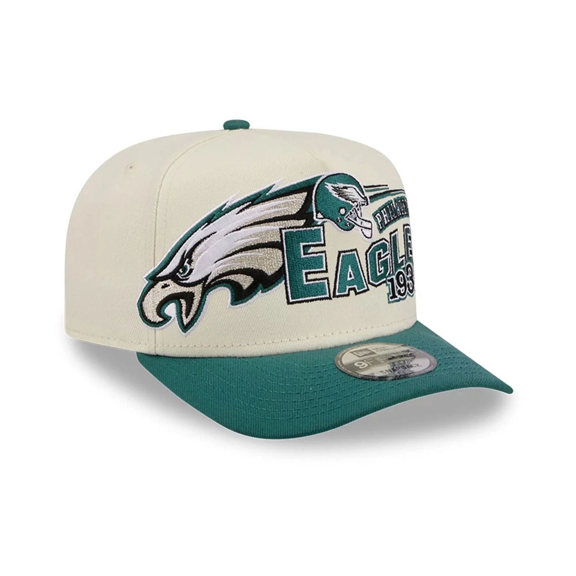 Philadelphia Eagles NFL Classic White 9FIFTY A-Frame Snapback Cap - Image 4