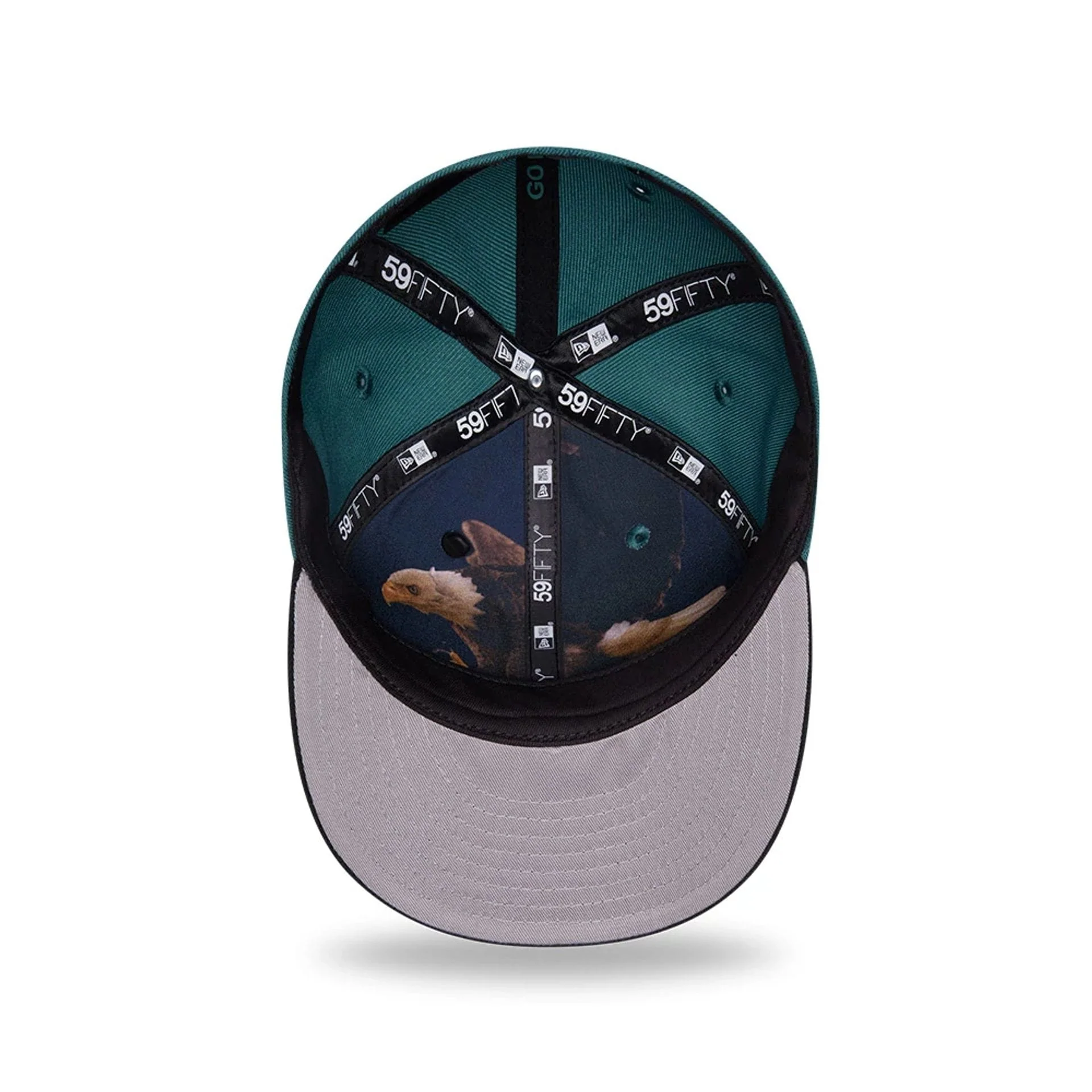 Philadelphia Eagles NFL Draft 2026 Dark Green 59FIFTY Fitted Cap - Image 2