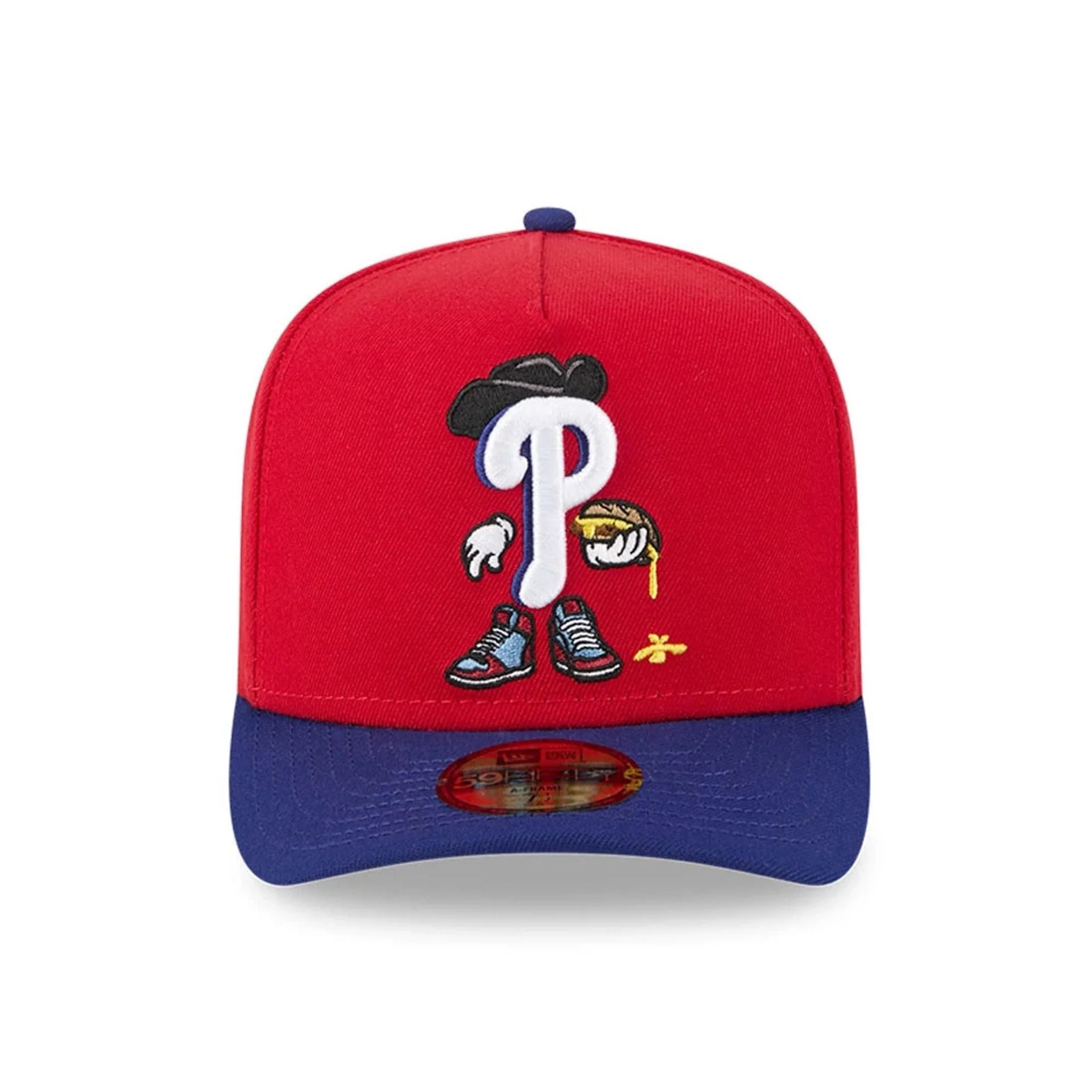 Philadelphia Phillies MLB Cartoon Red 59FIFTY A-Frame Fitted Cap - Image 3