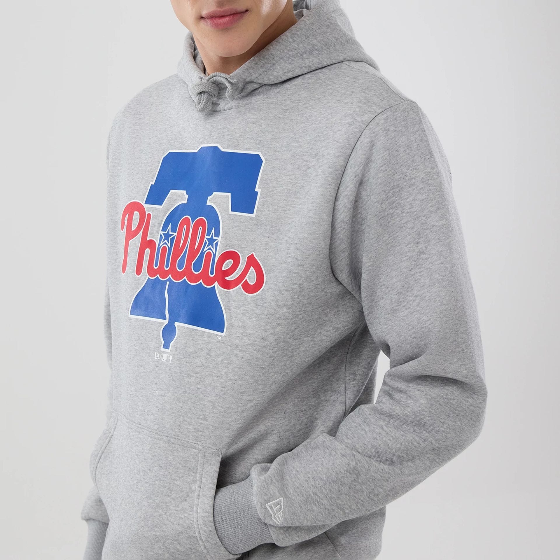 Philadelphia Phillies MLB Grey Pullover Hoodie - Image 3
