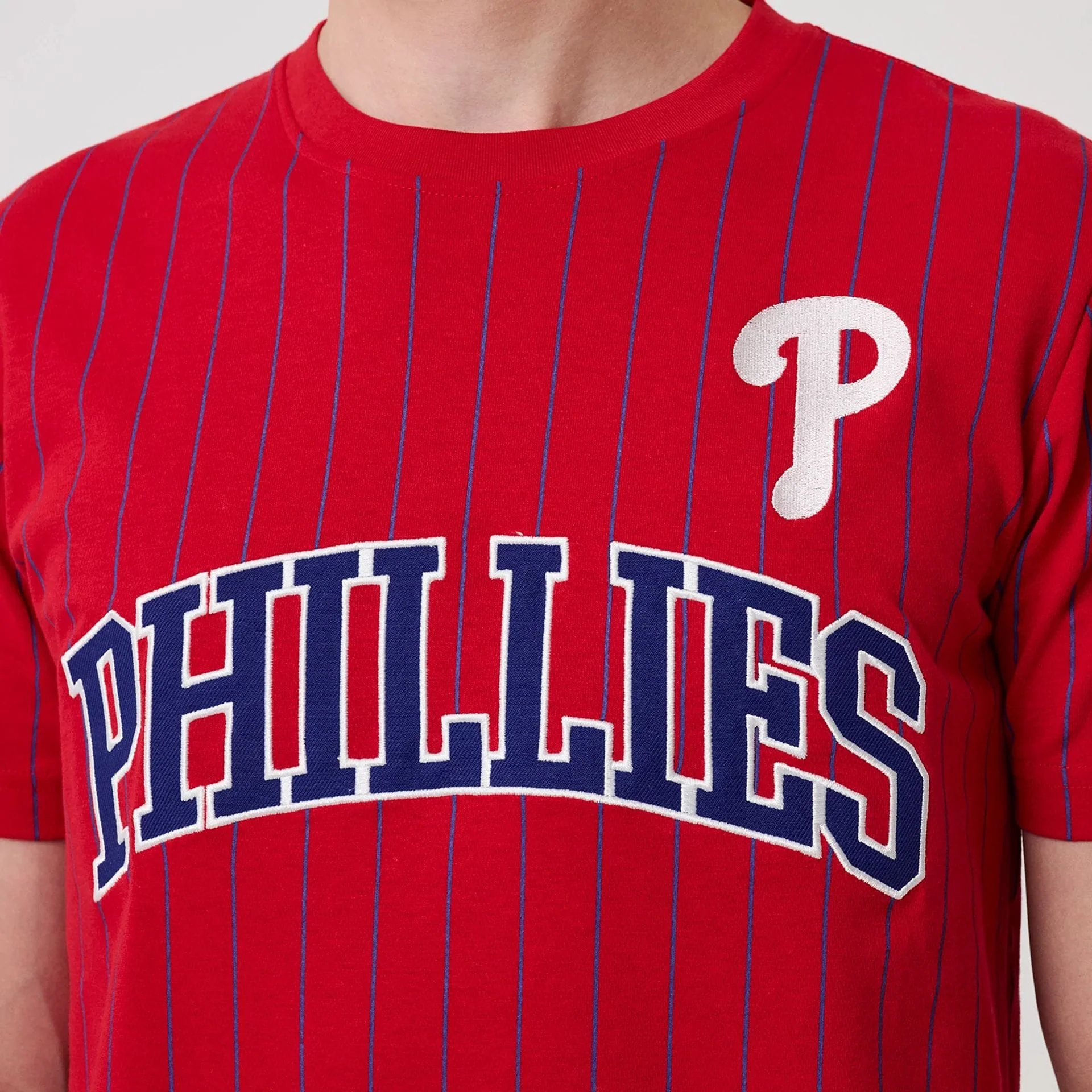 Philadelphia Phillies MLB Pinstripe Red T-Shirt - Image 3