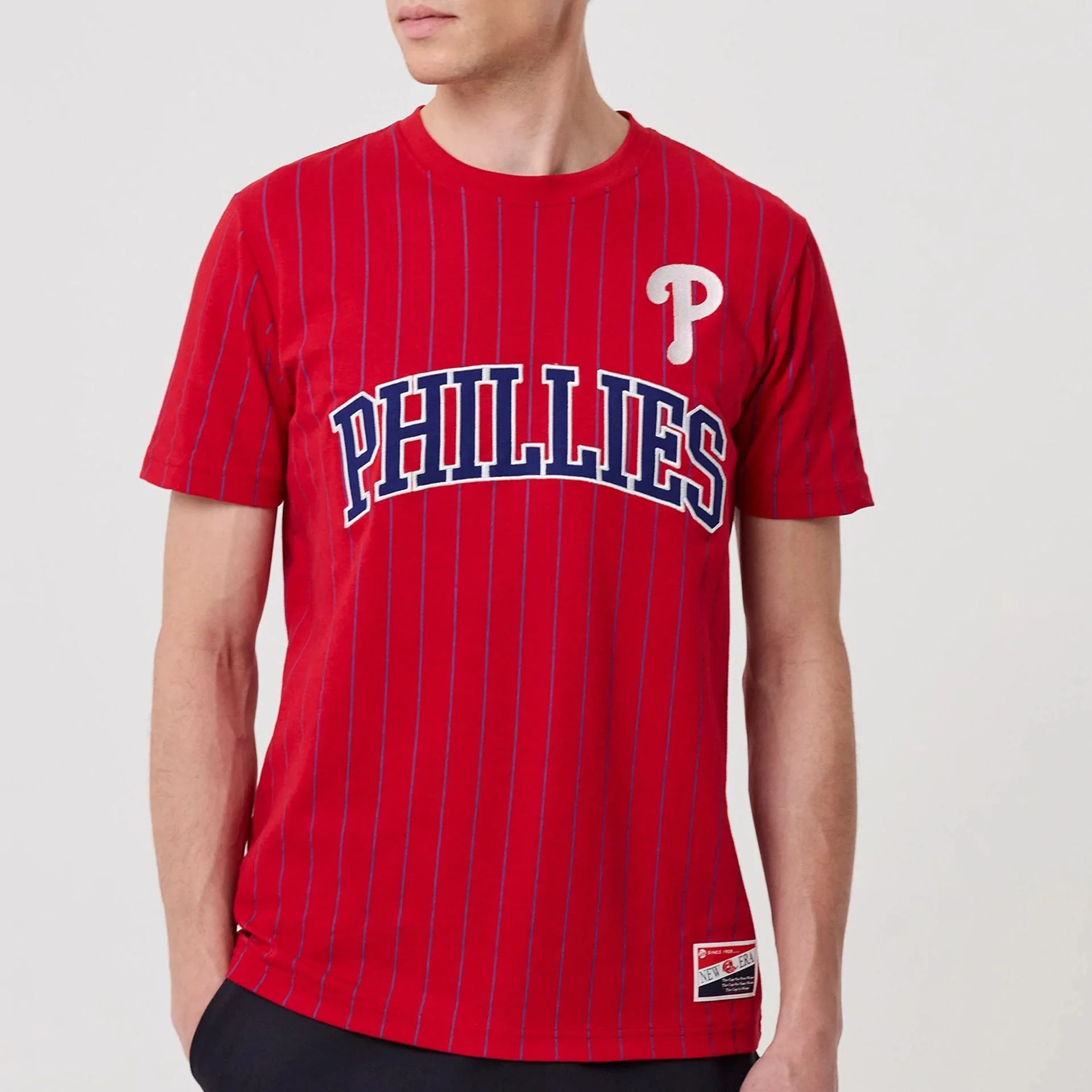 Philadelphia Phillies MLB Pinstripe Red T-Shirt - Image 4