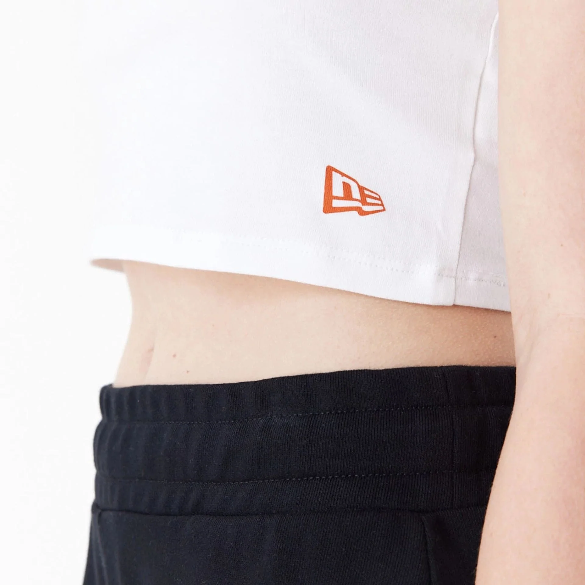 Phoenix Suns Womens NBA Team Wordmark White Crop Tank Top - Image 6