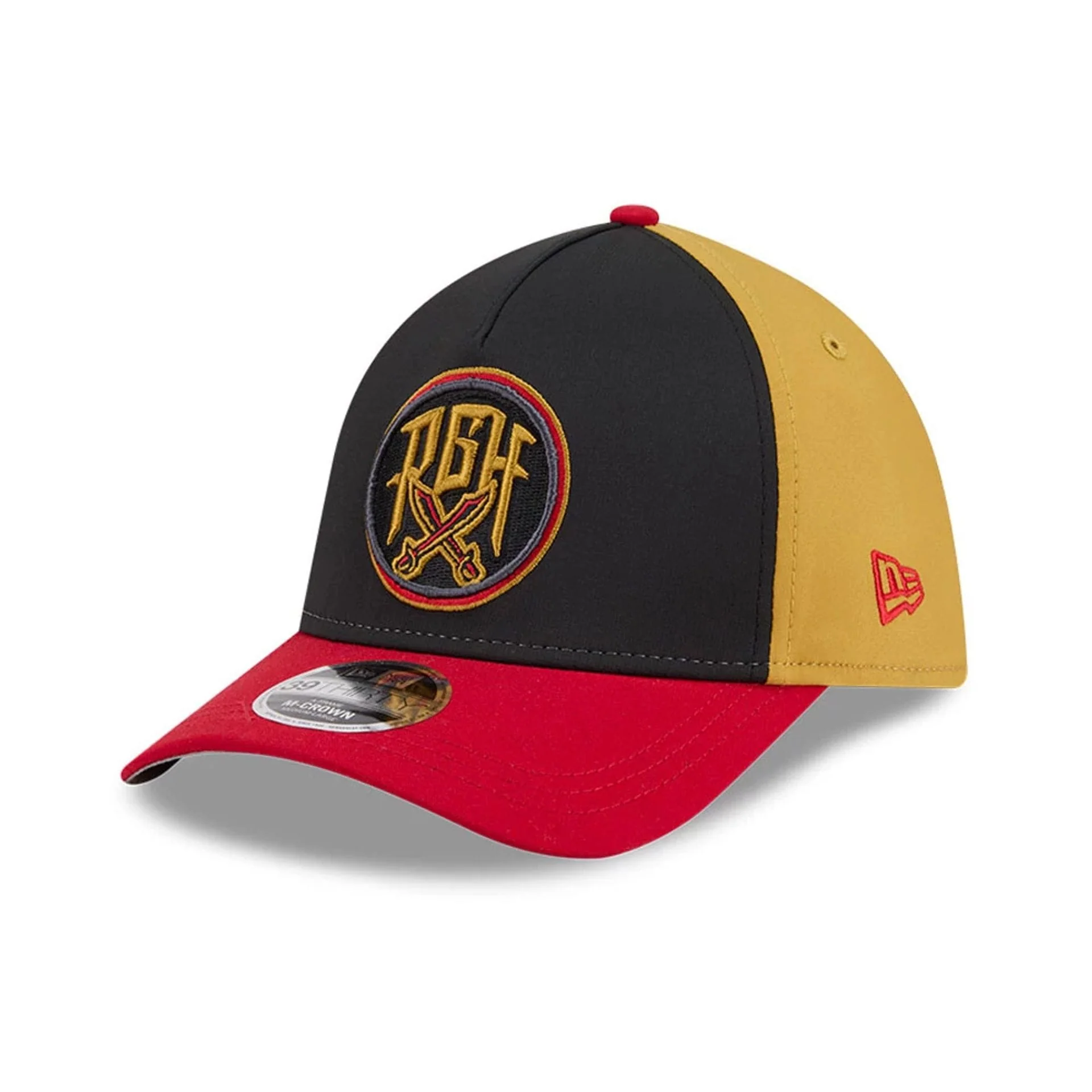 Pirates MLB City Connect Black 39THIRTY M-Crown A-Frame Stretch Fit Cap - Image 4