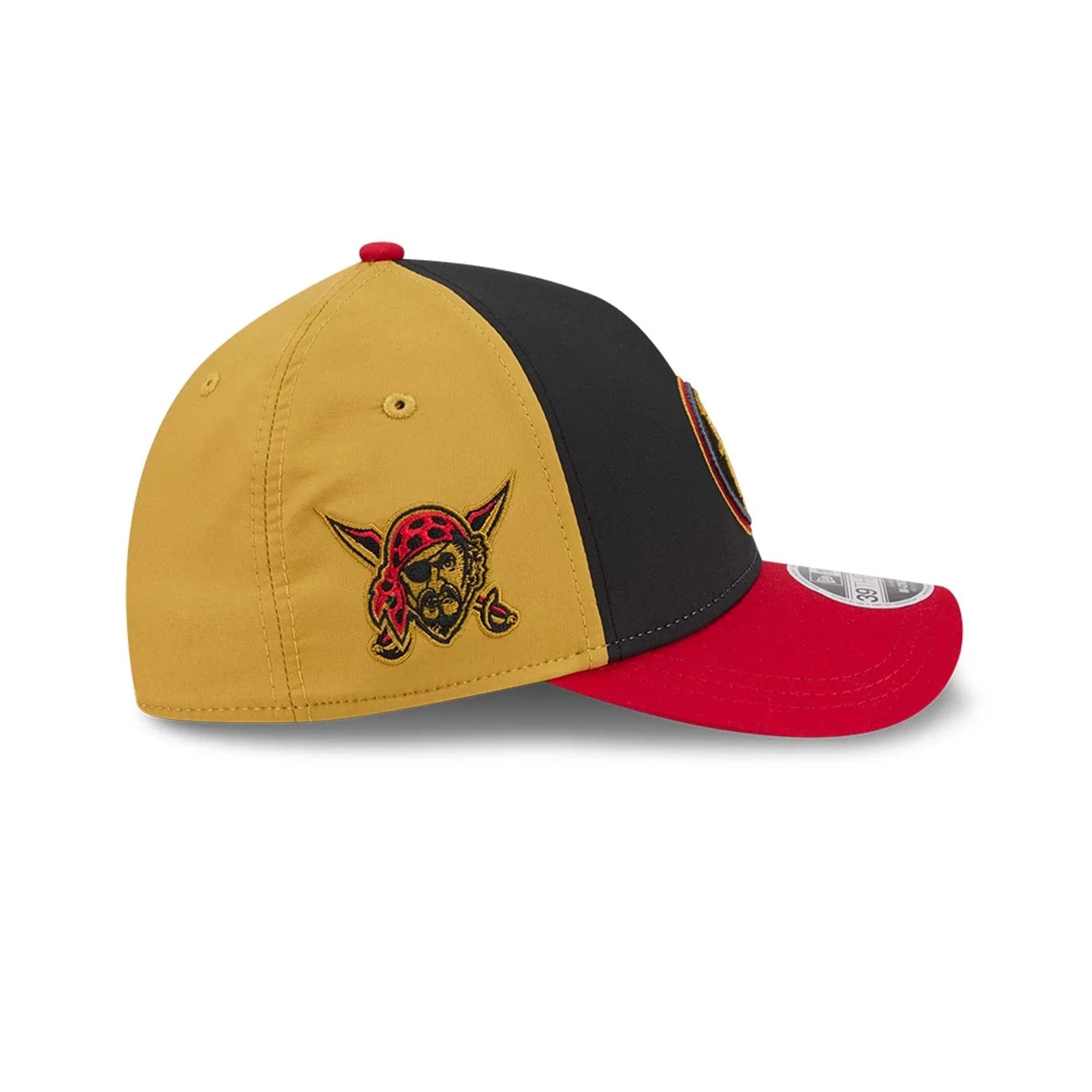 Pirates MLB City Connect Black 39THIRTY M-Crown A-Frame Stretch Fit Cap - Image 6