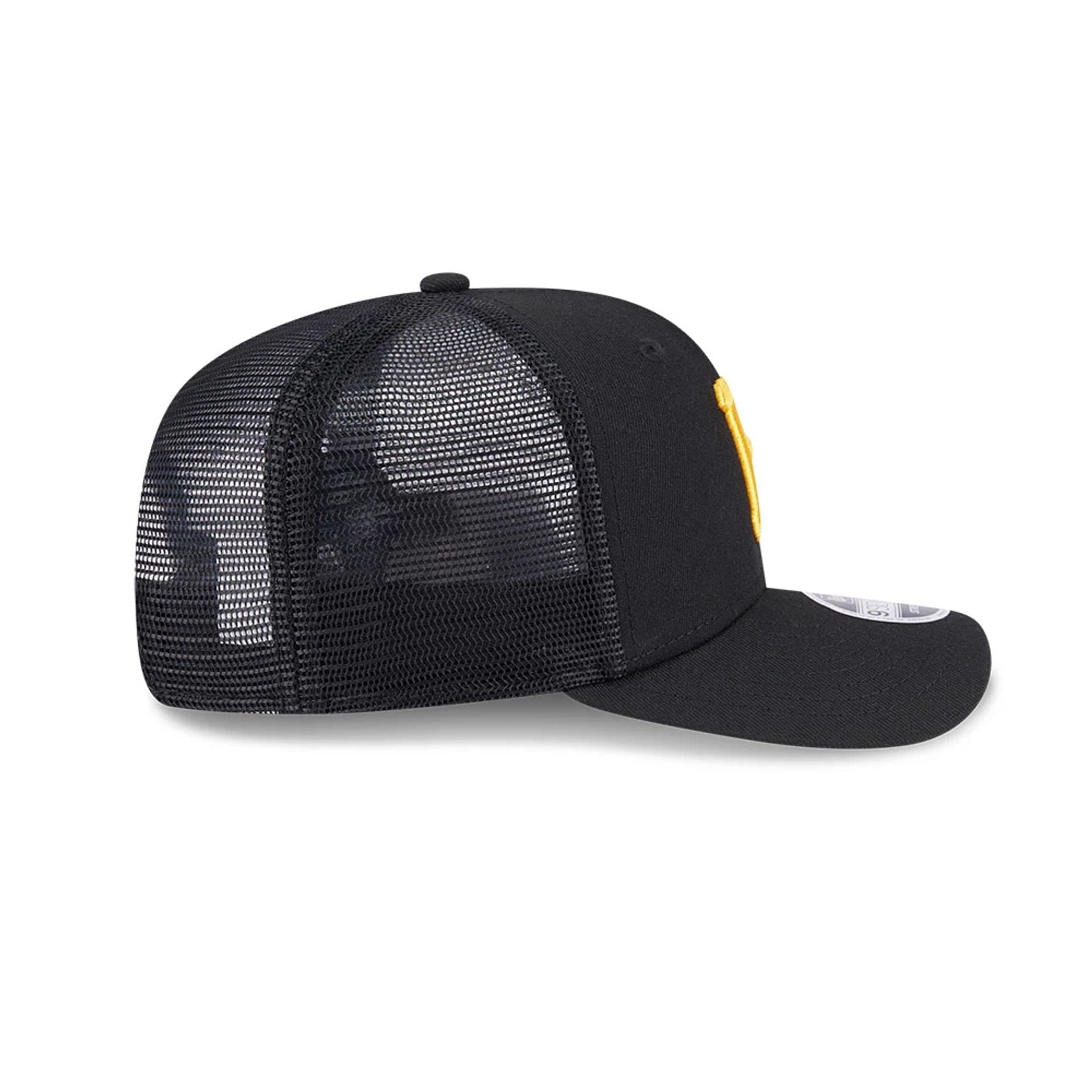 Pittsburgh Pirates MLB Evergreen Black 9SEVENTY Stretch Snap Cap - Image 6