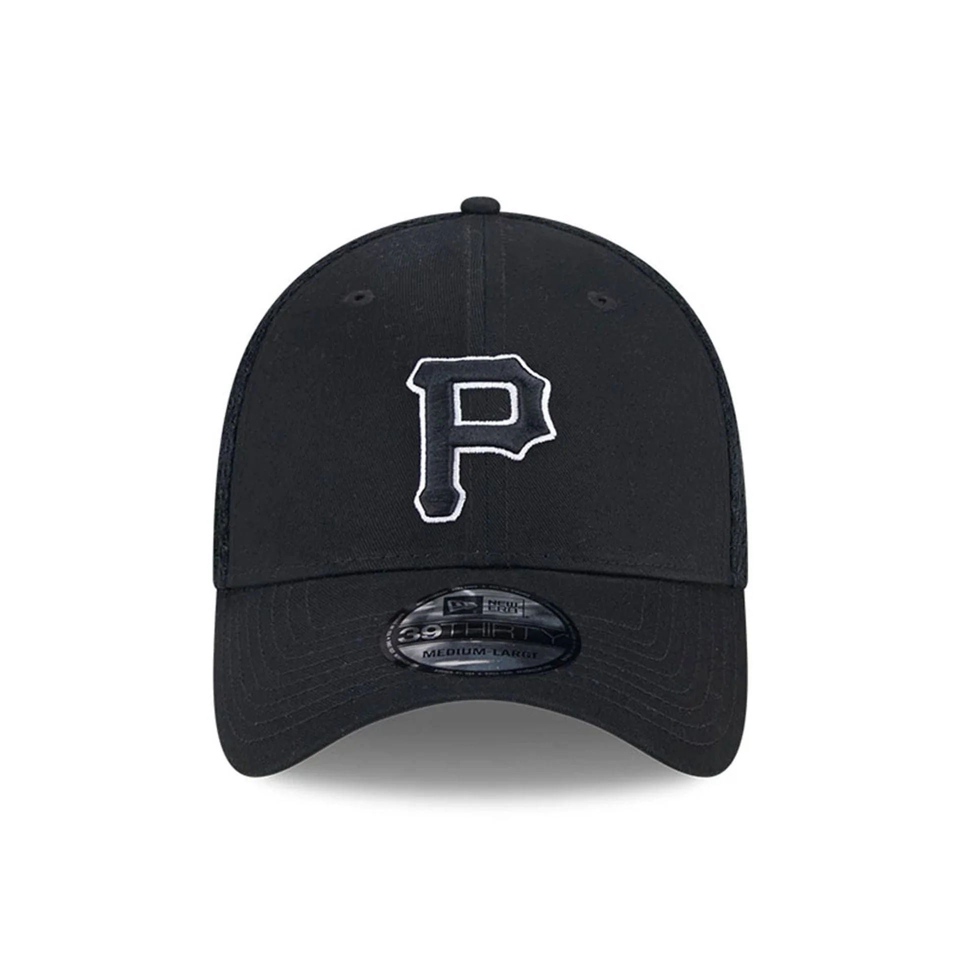 Pittsburgh Pirates MLB Evergreen Neo Black 39THIRTY Stretch Fit Cap - Image 3