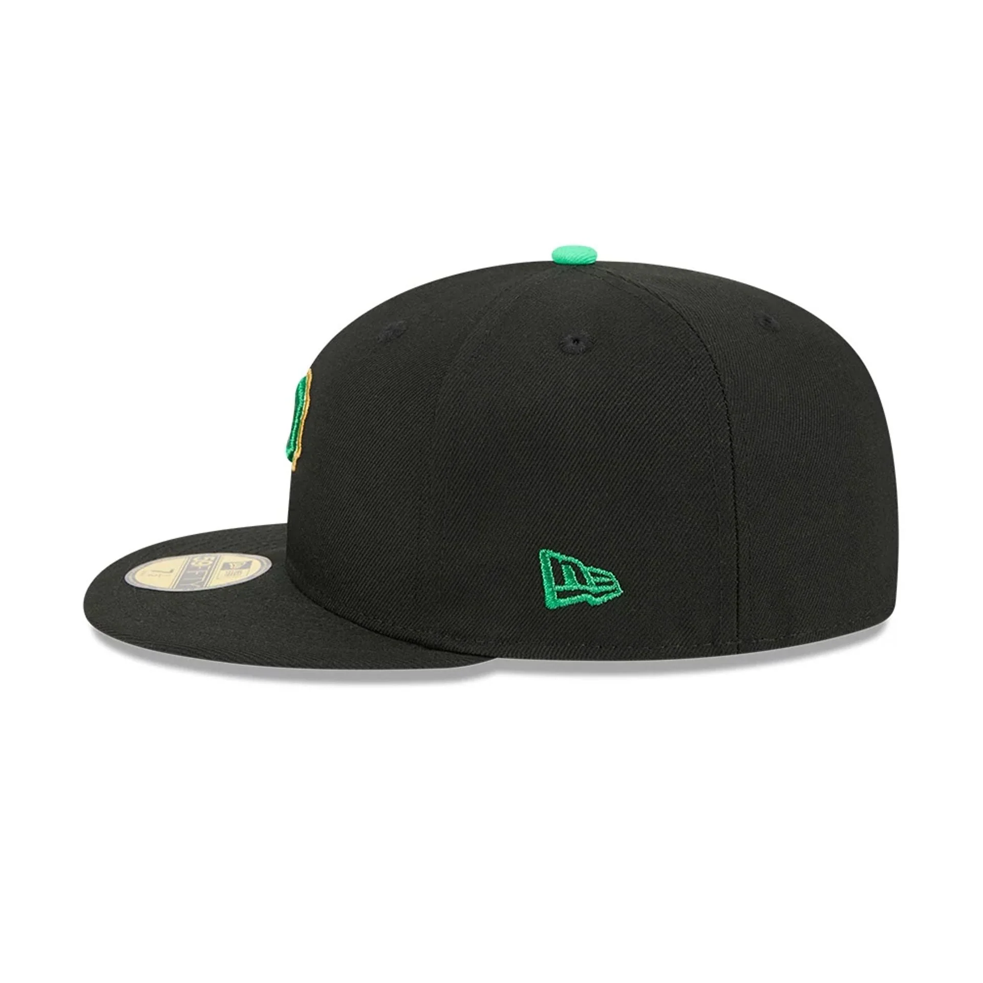 Pittsburgh Pirates MLB Saint Patrick's Day Black 59FIFTY Fitted Cap - Image 6